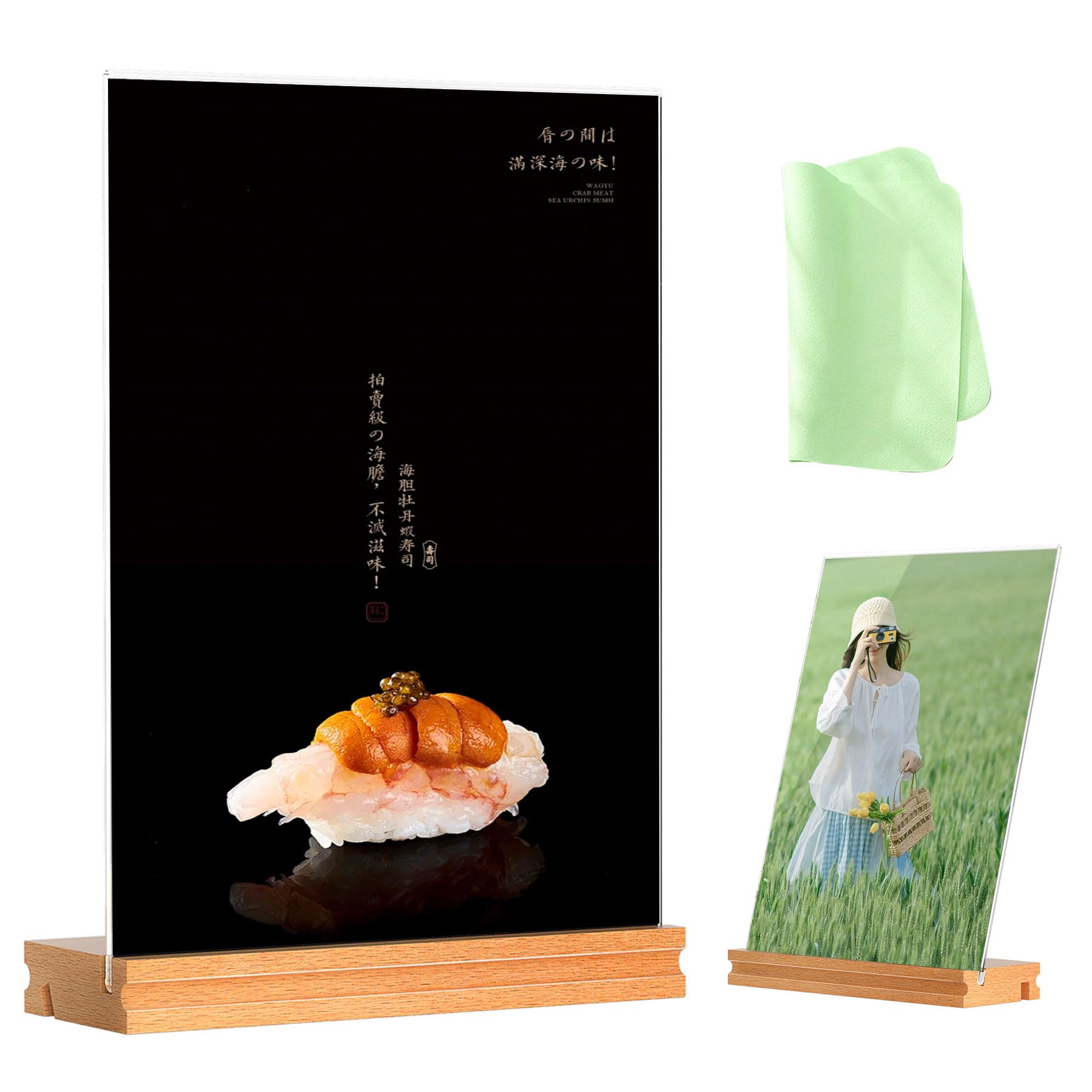 SAGVE（サゲビル） サインホルダー メニュースタンド フォトフレーム 透明アクリル アクリル立て看板 ..