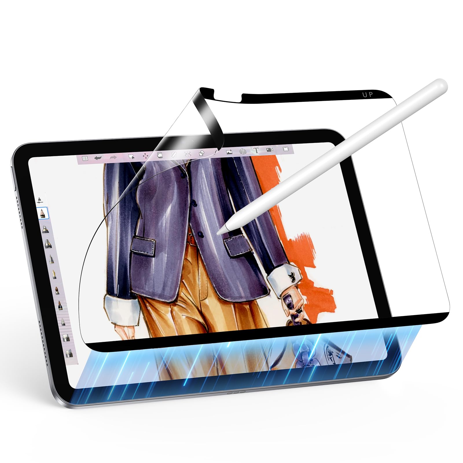 樂天商城 - ESR iPad Air 11インチ フィルム M3/M2 (2025/2024、第7/6世代)専用 ペーパーライクフィルム 着脱式 マグネットスクリーン保護フィルム 紙のような描き心地保護フィルム 再利用可能 強化フィルムと互換性あり マット仕上げ