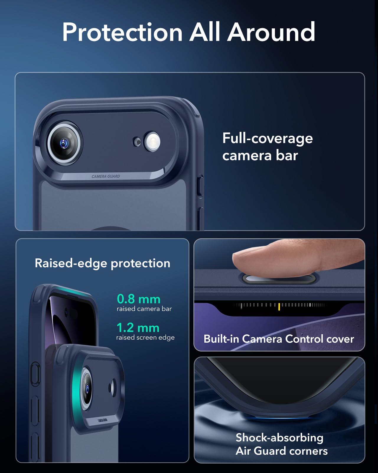 ��3���Ʒ�MIL���ʡ�MagSafe�б���ESR iPhone Air ������ �Ʒ��ݸ�� �磻��쥹����/25W�ι�®���Ť��б� ���˶������� �׷�ۼ� �Ѳ��� ��Phone17Air ������ ���������ɥ����ɥ����ʡ� ����饳��ȥ����륫�С� ���ȥ�