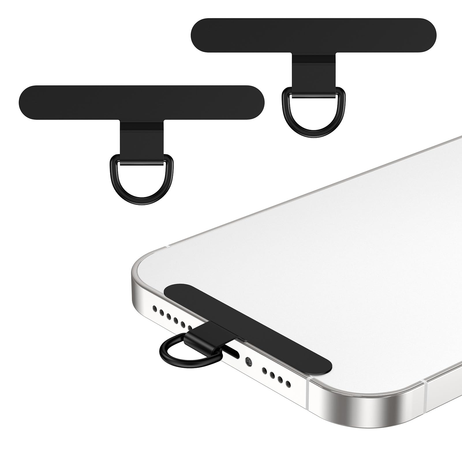 樂天商城 - 極薄0.3mm ストラップホルダー スマホ ストラップホルダー [浮きなし曲がれ設計・金属製タグパッチ] スマホ ショルダー 携帯ストラップホルダー 落下防止 首掛け 斜めがけ 肩掛け 首かけ 携帯ストラップ iphone android スマホアクセサリ