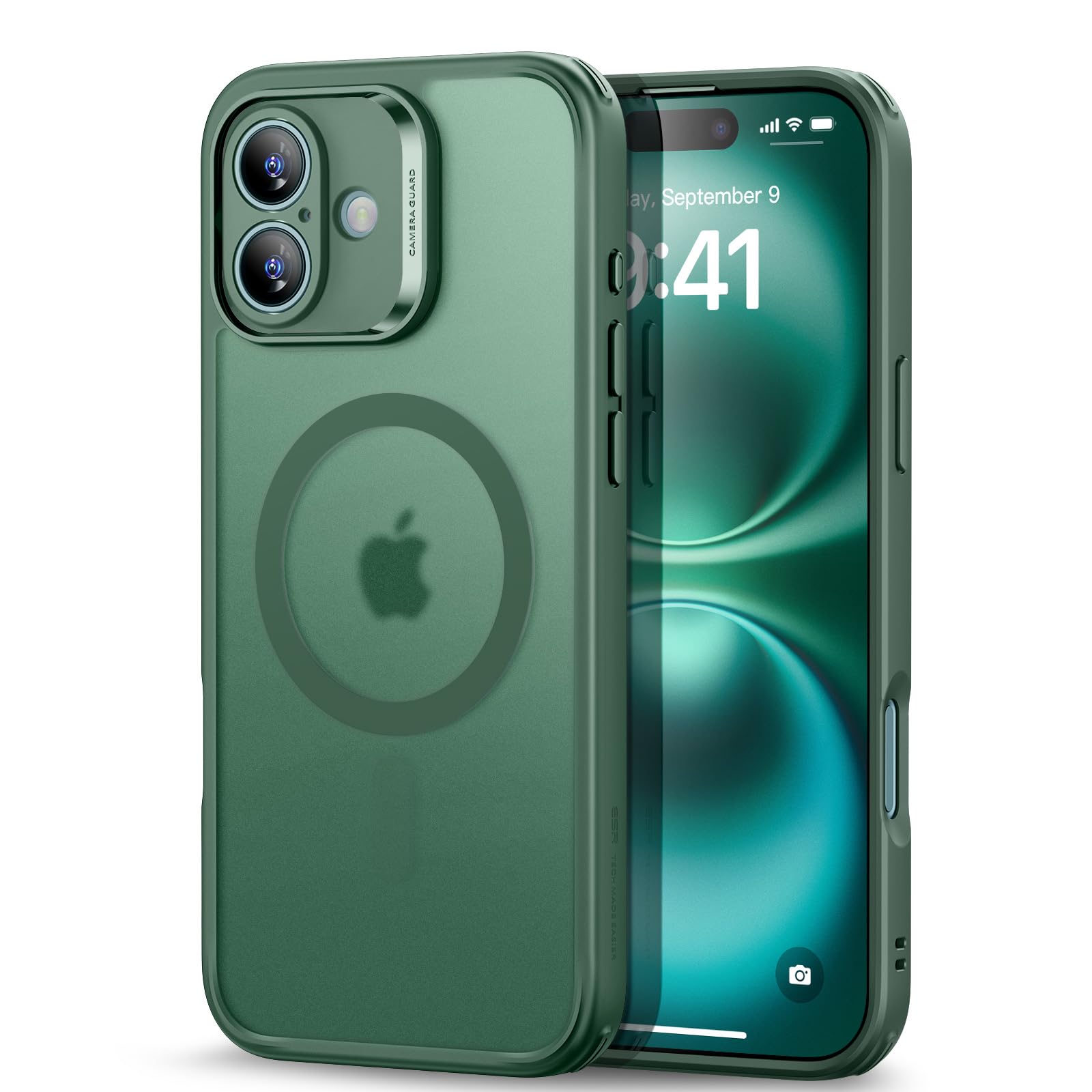 ESR iPhone 16 ケース【米軍MIL規格・Magsafe対応】iPhone16ケース 【強化フィルム1枚付き】耐黄変 傷..