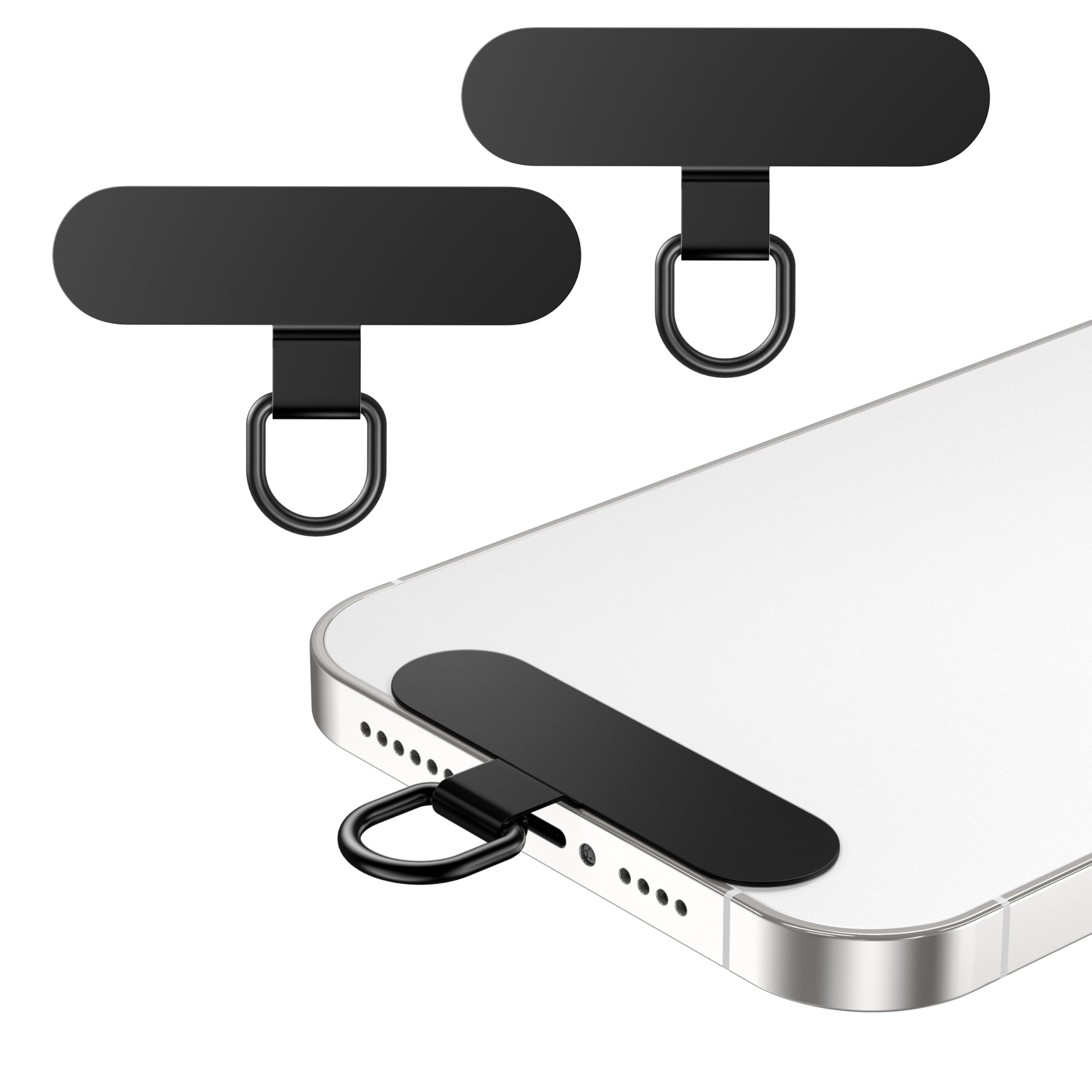 ・【充電ポートを妨げない・特別なデザイン】超薄型0.4mmのストラップホルダーは、スマホケースと携帯電話にしっかりと密着し、ほとんどのスマートフォンに対応しています。標準サイズの底部中央充電ポートを備えているため、充電がスムーズに行え、ポートを塞ぐ心配がありません。さらに、超薄型のストラップパッチはケースとスマートフォンの間にしっかりフィットし、充電ポートを通してストラップに接続でき、設置後も有線充電および無線充電に全く影響を与えません。・【強力な素材と頑丈な設計】このスマホショルダーは、高耐久性の合金素材で加工・固化されており、一般的なストラップパッチよりも耐久性が高く、壊れにくいです。金属製のタグパッチは亜鉛合金で作られており、変形や錆に強い設計となっています。金属製のリングコネクターは非常にしっかりしており、ほとんどのネックストラップやリストストラップに対応可能です。また、高品質なステンレス素材で作られたスマホホルダーは、耐久性と強度が優れており、長期間安心して使用できます。さらに、極薄0.4mm設計により、スマホとケースの間に挟んでも、使用感が損なわれることなく、スマホが浮き上がる心配もありません。スマホホルダーとケースがぴったりとフィットし、安心してご使用いただけます。・【簡単な取り付け・便利な使い方】この携帯電話用 ストラップパッドは、工具を使わず簡単に取り付けることができます。まず、フルカバーのスマホケースの充電ポートにストラップパッチを通し、携帯電話をケースに装着し、最後にストラップをパッチの金属バックルに固定するだけで完了です。また、ネックストラップやリストストラップと組み合わせて使用する際、ストラップを取り外すことなくスマートフォンを素早く取り出すことができ、非常に便利です。さらに、粘着剤がないため、残留物なく簡単に取り外せます。・【幅広い互換性】この携帯電話用ストラップパッチは、iPhone 16/15/14/13/12/11/X pro/max/mini/8/7/6/5、iPad Air/Pro、Galaxy S23/S22/S21/S10/S9/S8/A12/A32/A42/Noteなど、ほとんどのフルカバー携帯ケースに対応しており、スマートフォンの機種に関係なく、ストラップホルダーを使用して簡単にお使いいただけます。ストラップホルダーがあるかどうかに関わらず、iPhone、Google、Sonyなど、様々なスマートフォンに対応しており、すべての機種でお使いいただけます。