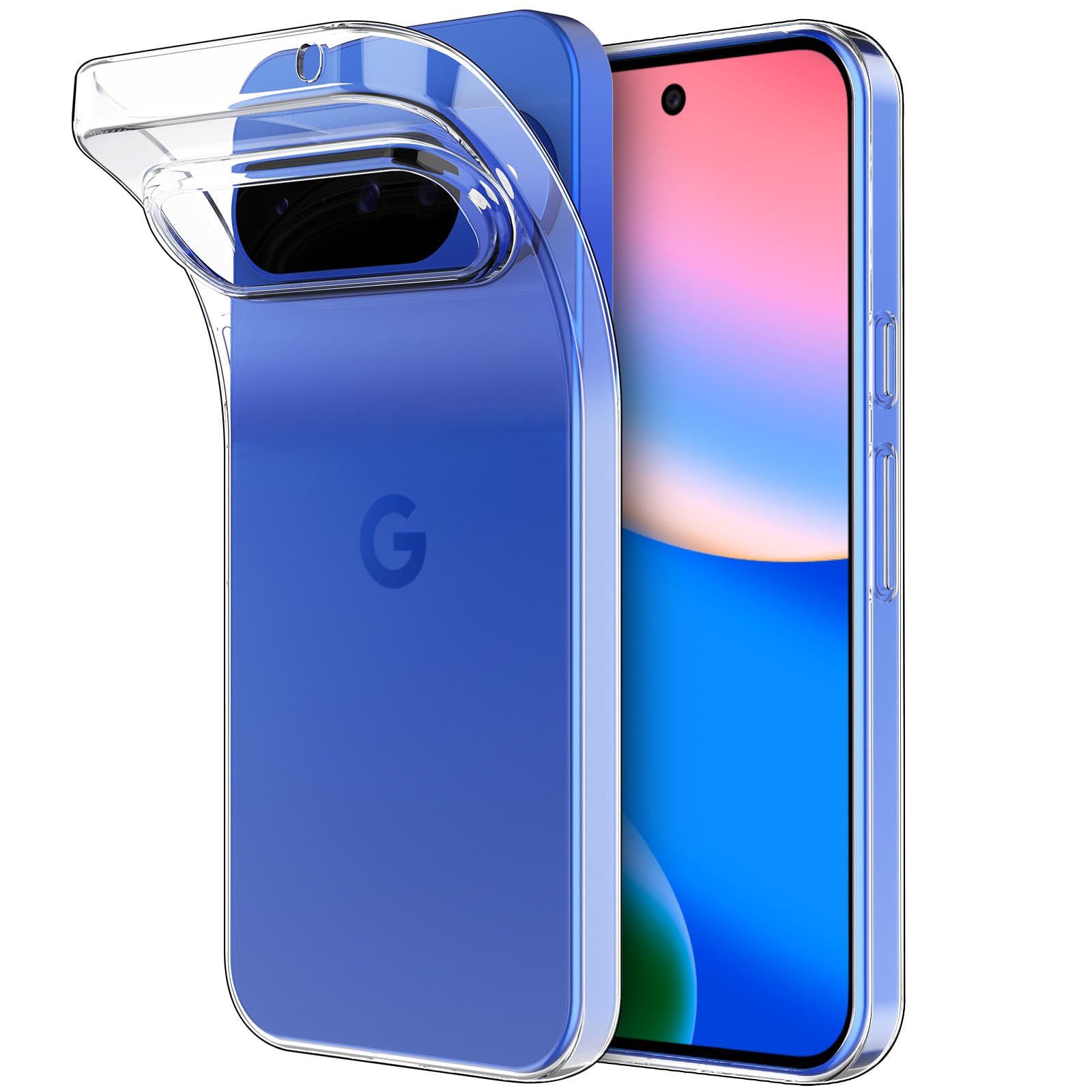 Hianjoo Google Pixel 10 / 10 Pro 対応 ケース クリア TPUシリコン ソフト カバー 透明 薄型 軽量 衝撃吸収 擦り傷防止 グーグル ピクセル 10 / 10Pro 用の スマホケース
