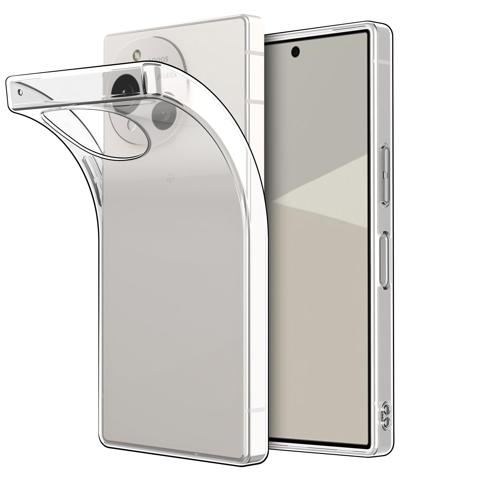 樂天商城 - Hianjoo AQUOS R10 SH-51F 対応 ケース クリア TPUシリコン ソフト カバー AQUOS R9 SH-51E 用 スマホケース 透明 薄型 軽量 衝撃吸収 擦り傷防止 AQUOS R10/R9 用 クリアケース