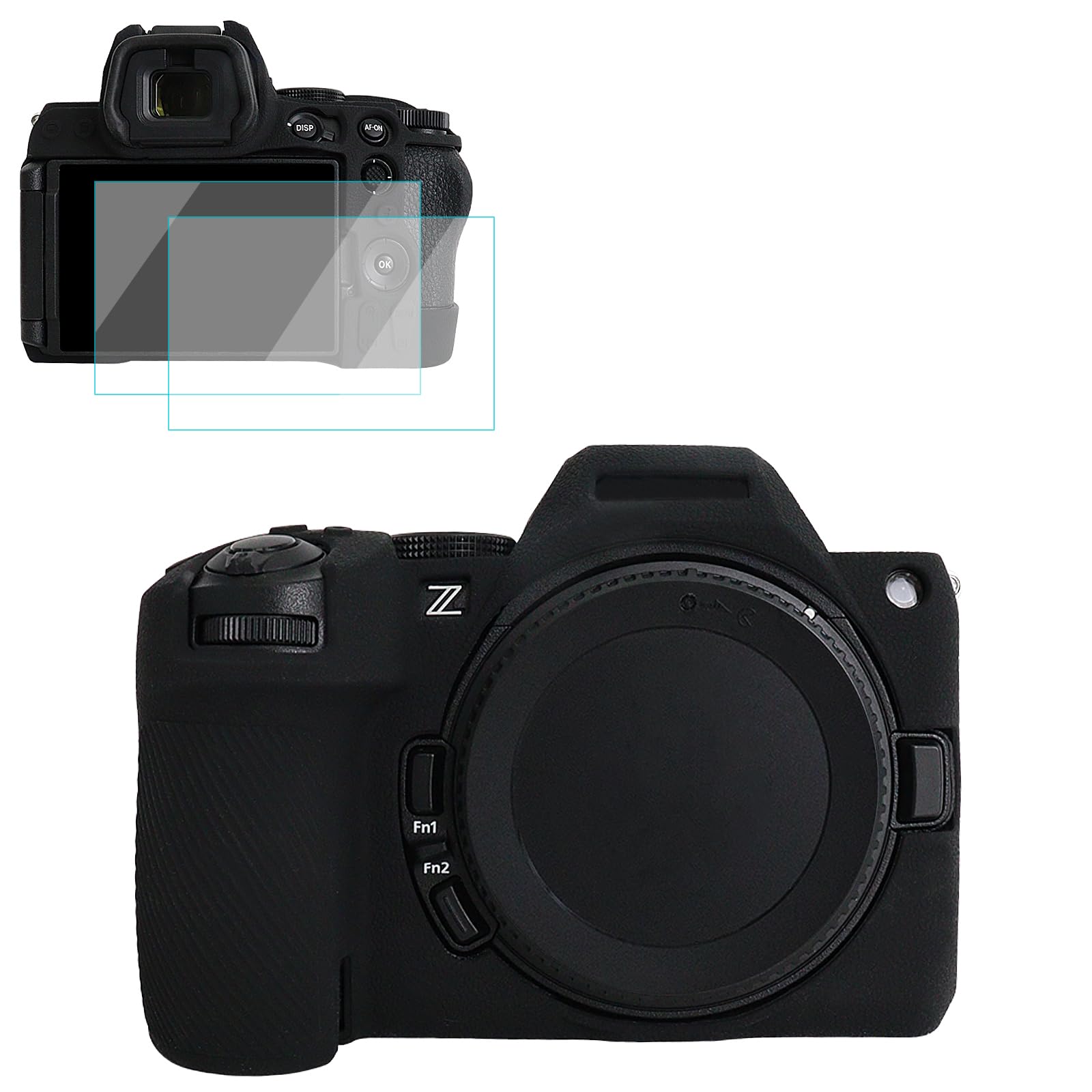 樂天商城 - VOVMOEYA カメラケース Nikon Z5II 用 スクリーンプロテクター2枚付き シリコン ソフト 保護 軽量 精密フィット