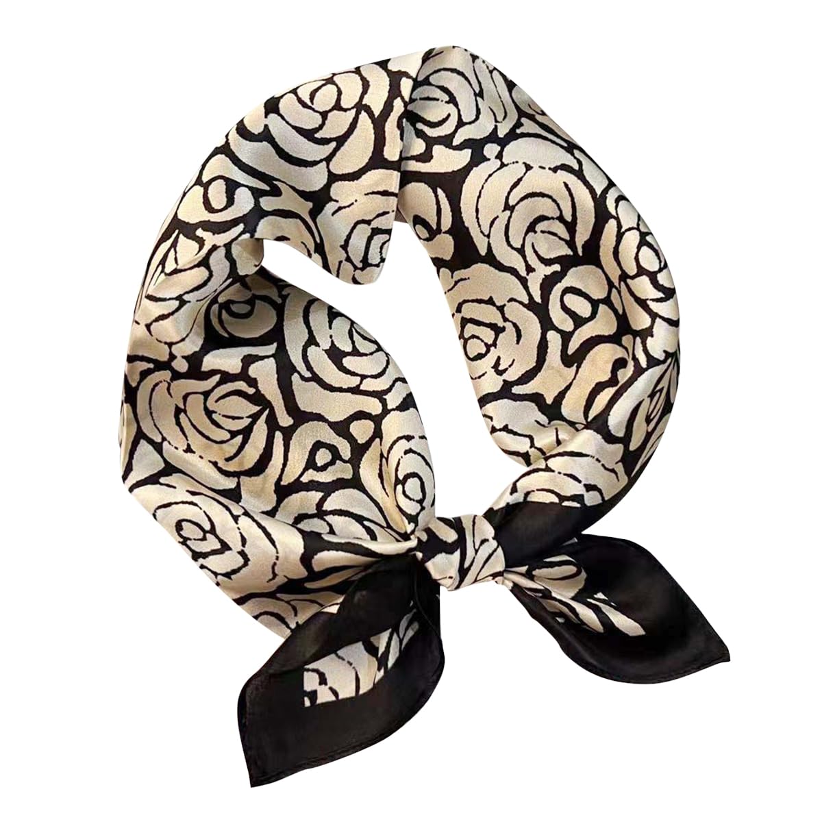 [Euyqs] レディース スカーフ 100% シルク制服用オフィススカーフ ハンカチ (#115 ブラクバラ)