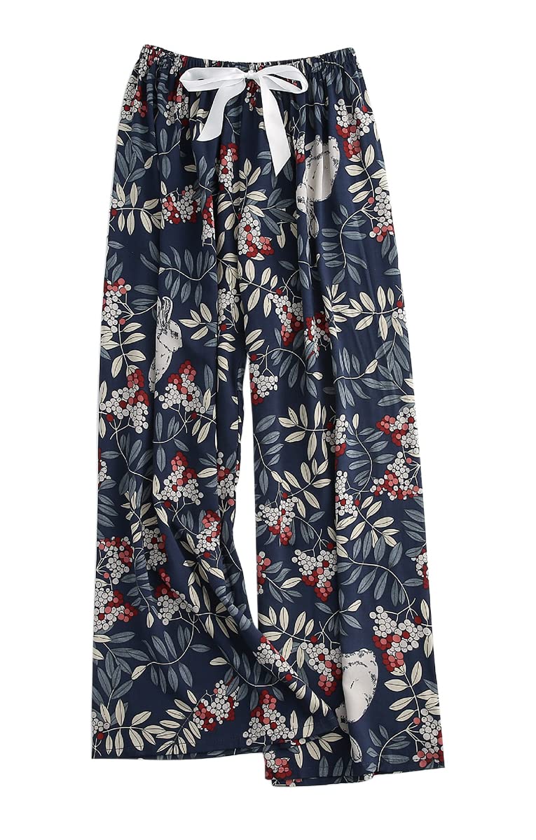 [Euyqs] ルームパンツ 広い脚 レーヨン 涼しい快適な 体型カバー リラックス ルームパンツ (M, #205)