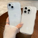 iPhone 13 mini ケース クリア アイフォン13 mini ソフトTPU波状のバンパー 透明 スマホケース かわいい うねうね いphone13 m...