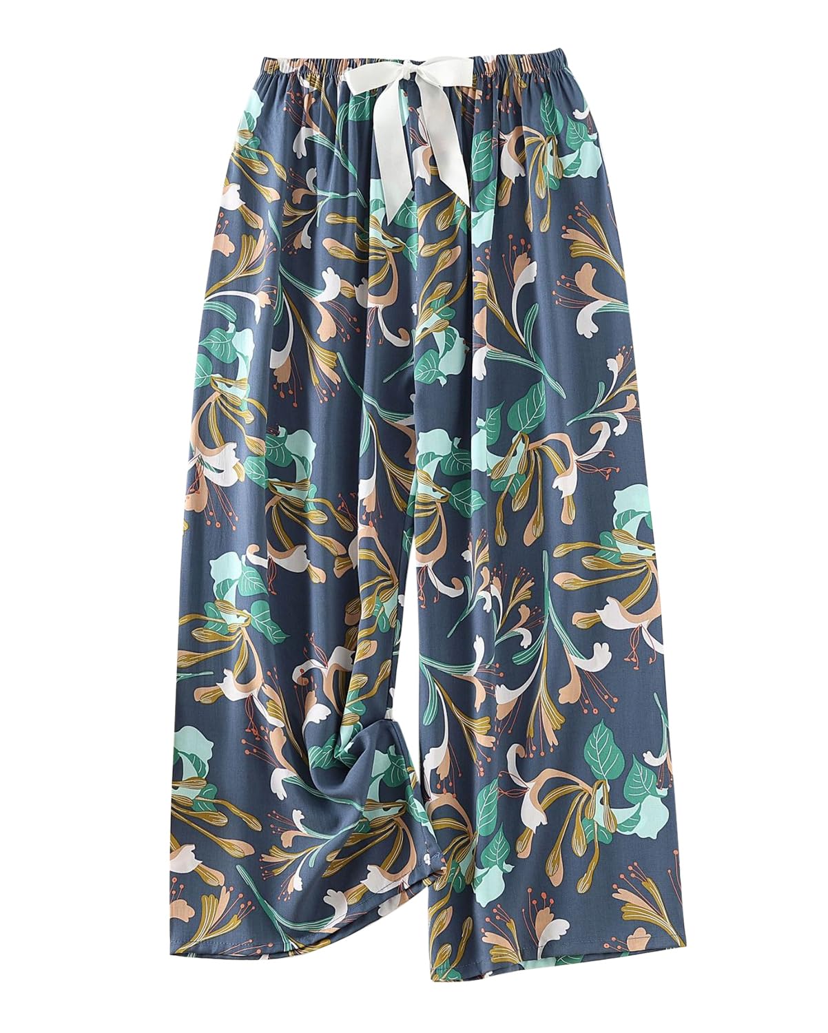 [Euyqs] ルームパンツ 広い脚 レーヨン 涼しい快適な 体型カバー リラックス ルームパンツ (#611, M)