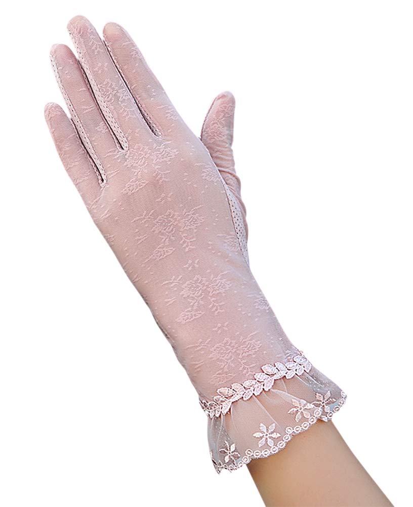 [Euyqs] レディース 手袋 uvカット おしゃれ 自転車 運転 滑止め付 日焼け対策 薄手袋夏 (#1 パープル..