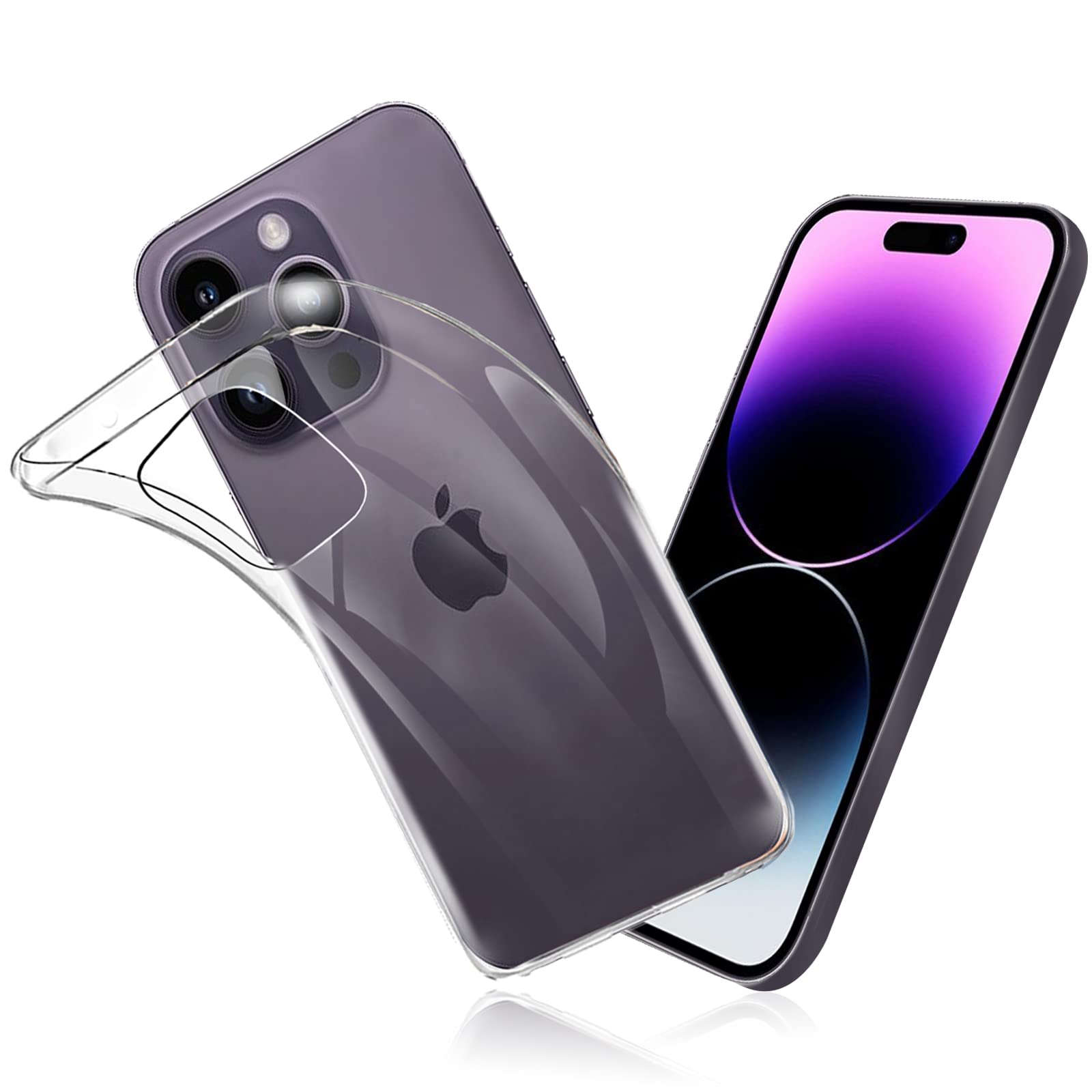 樂天商城 - FOR Iphone 14 Pro Max ケース FOR Iphone 14 Pro Max カバー クリア TPU透明保護 ソフト シリコンケース 薄型 落下防止 衝撃吸収 耐衝撃 柔らかい手触り クリア FOR Iphone 14 Pro Max 全