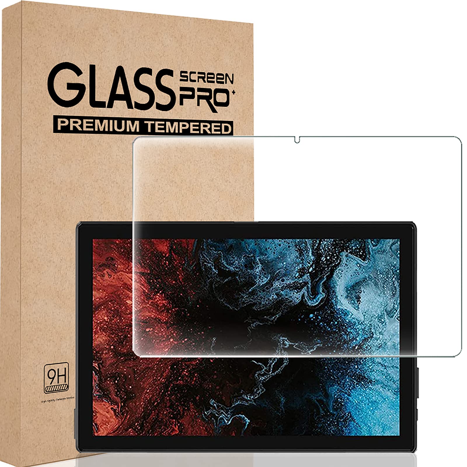 樂天商城 - FOR VASTKING KingPad K10 / K10 pro 用 ガラスフィルム 強化ガラスフィルム 耐指紋 撥油性 表面硬度9H ラウンド加工処理 飛散防止処理 高透過率 光沢表面仕様 画面保護 指紋防止 保護シート FOR VASTKING K