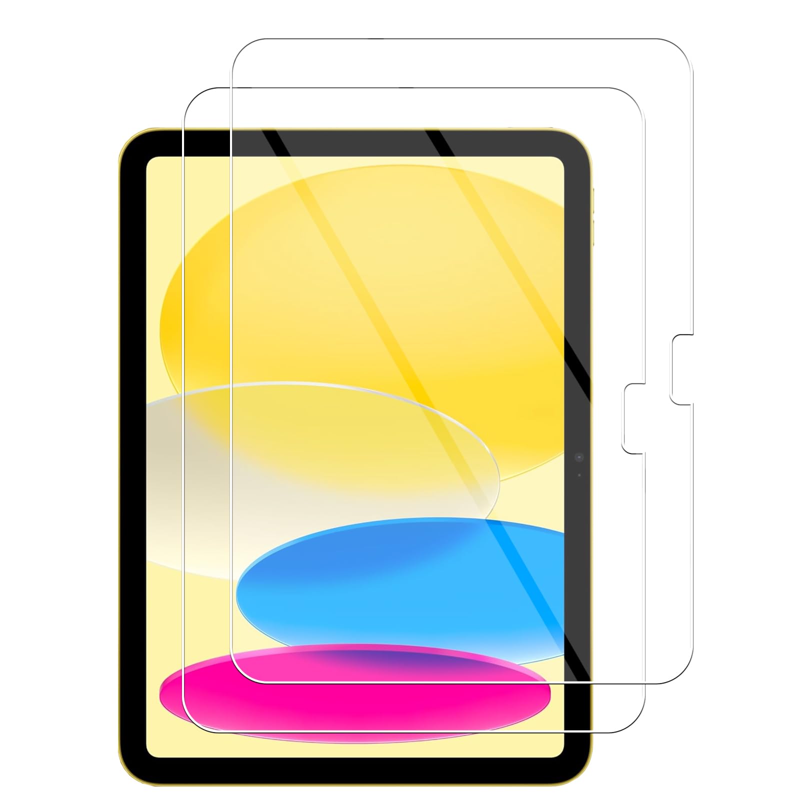 樂天商城 - 【2枚セッ専用ガラス保護】FOR iPad 第11世代 (A16) 2025 用/iPad 第10世代 2022用のガラスフィルム 硬度9H 日本製素材旭硝子製 薄型0.33mm 飛散防止 撥油性 耐衝撃 FOR IPad10世代 (2022モデル) 用