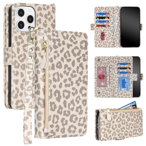 DEYHU 対応 いphone14Pro Max ケース 手帳型 ジッパー式 カード収納 iphone14 pro Max ケース ファスナー 財布型 大容量 耐衝撃 小銭入れ アイフォン14 proMax カバー スタンド機能 フェイクレザー 携帯ケース(3)