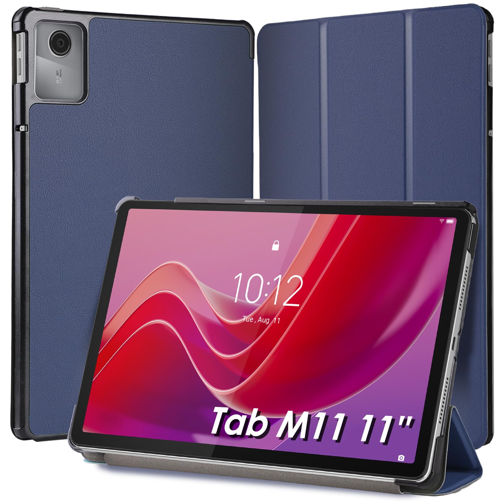 Rakuten - Hianjoo Lenovo Tab M11/B11/K11 対応 ケース 10.95インチ タブレットケース Lenovo Tab M11/B11/K11 対応 カバー スタンド機能付き オートスリープ機能 全面保護ケース 耐衝撃 擦り傷防止 - ダーク