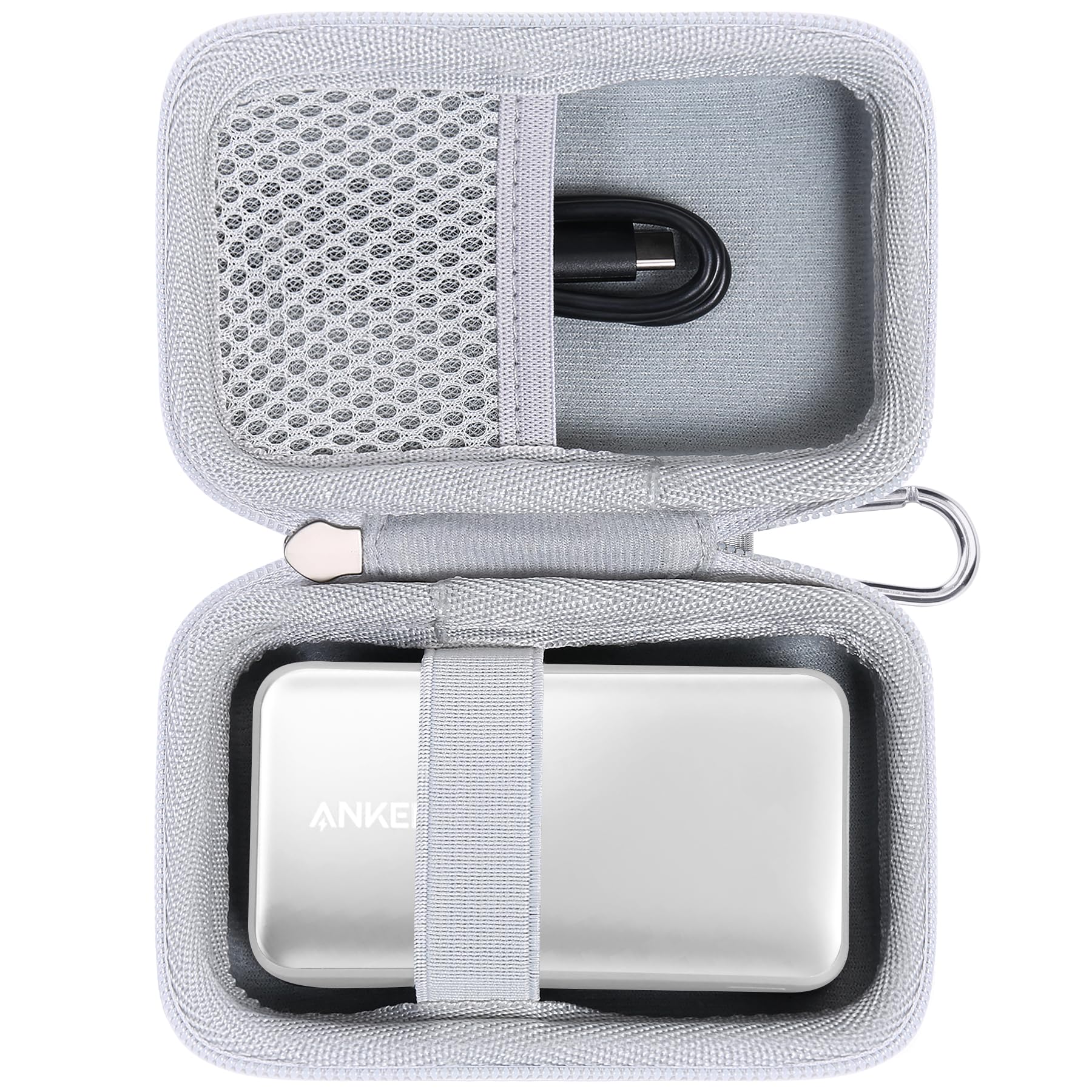 【Khanka 収納ケース】アンカー Anker Power Bank (10000mAh, 30W)， Anker Power Bank (30W, Fusion, Built-In USB-C ケーブル) ，Anker Nano Power Bank