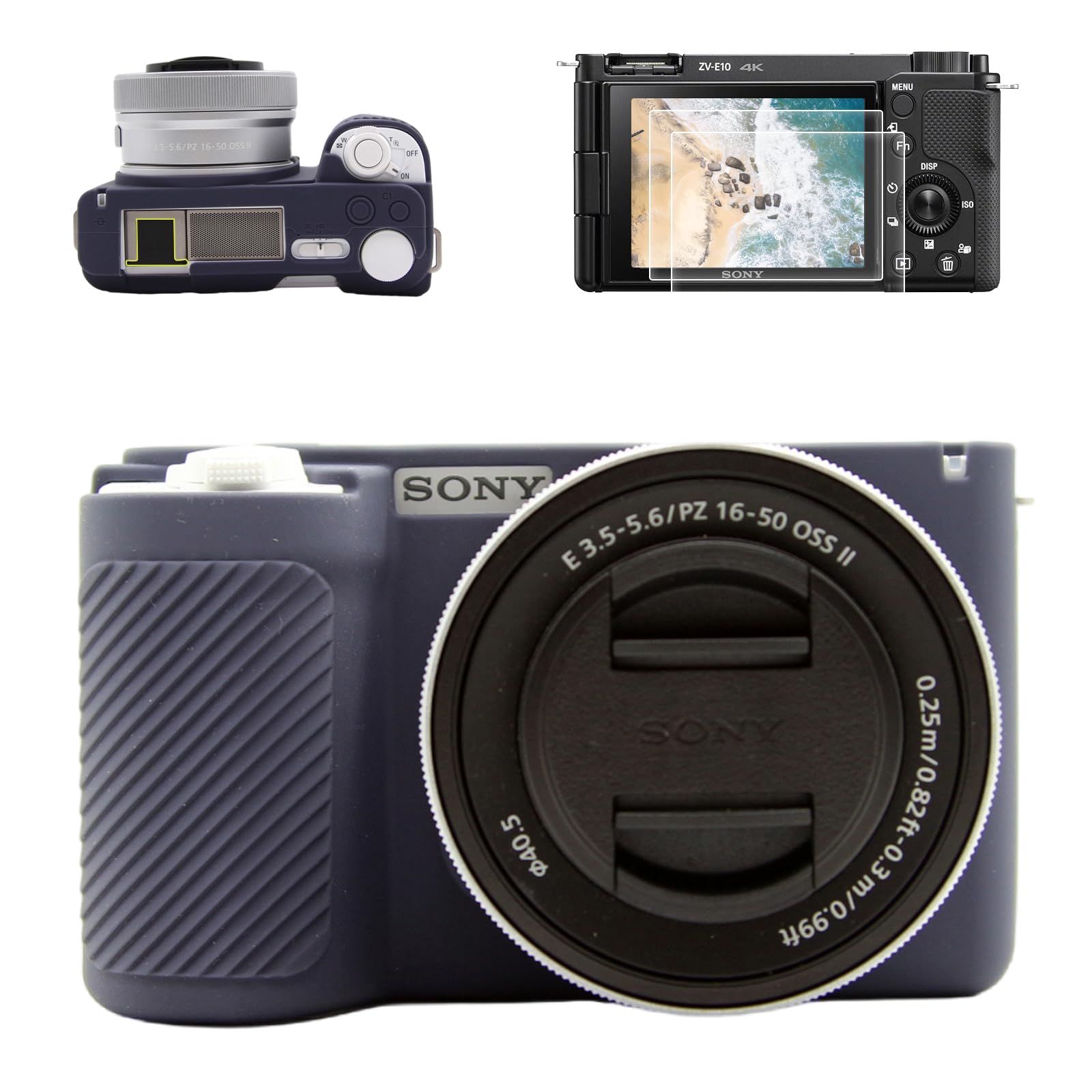 VOVMOEYA ����饱���� For SONY ZV-E10II ZV-E10markii ZV-E10M2���ڥ��ꥳ�󥱡���*1 ���饹�ݸ�ե����*2 ��...