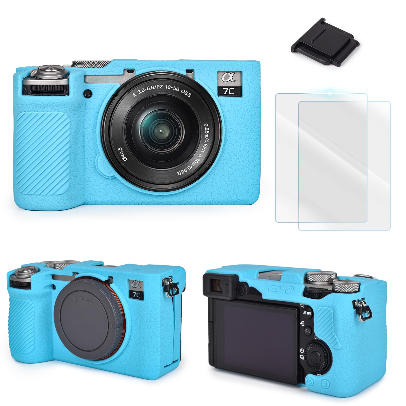 VOVMOEYA ソニー Sony α7CII/ILCE-7CM2/A7CM2との互換性ありカメラケース α7C2専用 ボディケース a7CIIシリコンカメラケース ILCE-7CM2カバー カメラA7CM2/ILCE-7CM2専用保護ケース A7C II