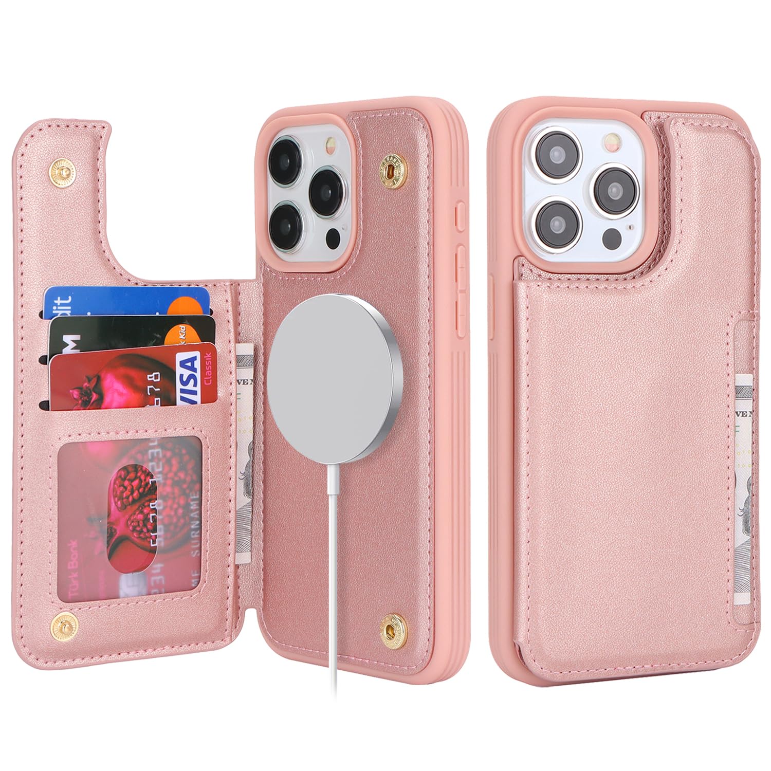 樂天商城 - Sailortech iPhone 12 Pro Max 背面ケース 手帳型 アイフォン12 promax ケース アイフォン12 promax 携帯カバー 財布型 Magsafe多機能携帯電話カード 手帳ケース PUレザー 収納付き Magsafe磁石吸