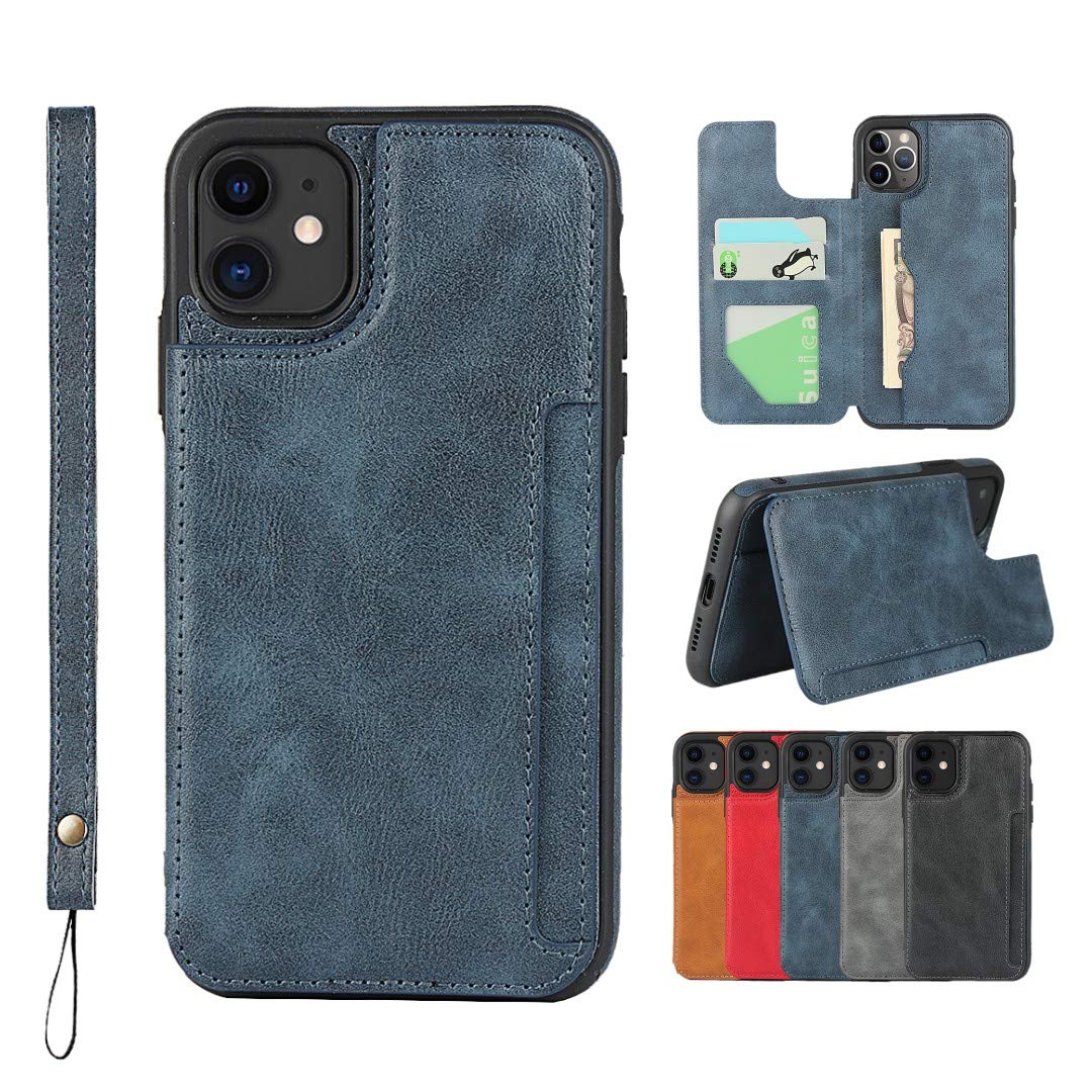 Sailortech iPhone 11pro MAX 背面ケース 手帳型 iphone11promax カバー 財布case 縄掛け 高級PUケース 多機能携帯電話カード iphone11promax 手帳ケース 収納付き 磁石吸着 ICカード収納 実用