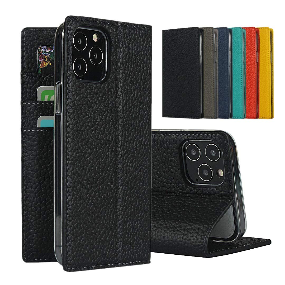 Sailortech iPhone 12 Pro Max ケース手帳型 アイフォン12 max ケース アイフォン12 max カバー 財布型 ライチ紋様 本革 高級レザー 財布型 カード収納 収納付き 横置きスタンド機能 本革レザーケース （弱磁）衝撃吸