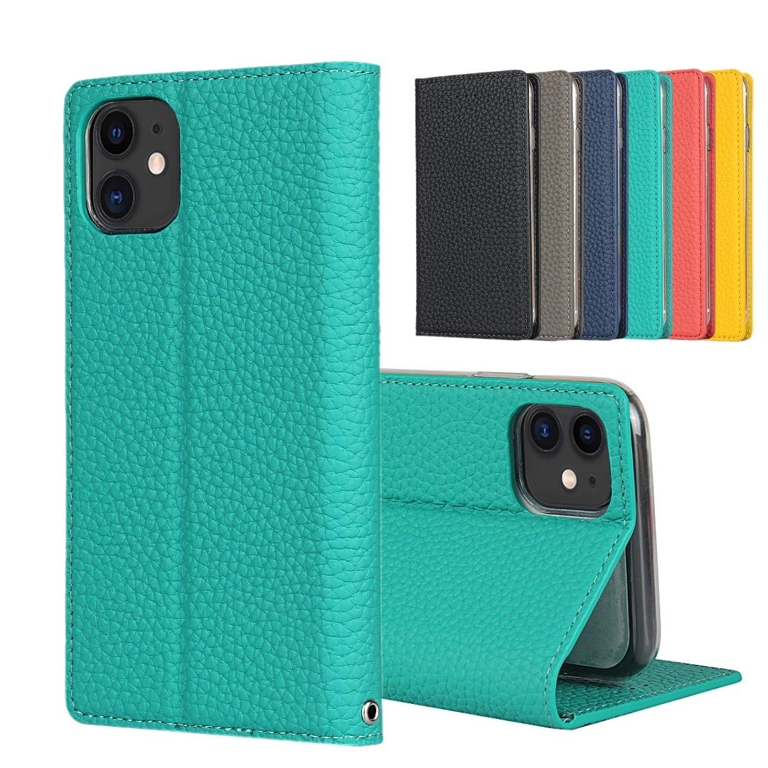 Sailortech iPhone 11 ケース手帳型 アイフォン 11 ケース アイフォン11カバー 財布型 ライチ紋様 本革 高級レザー 財布型 カード収納 収納付き 横置きスタンド機能 本革レザーケース（弱磁）衝撃吸収 全面保護 耐久性 使いやすい