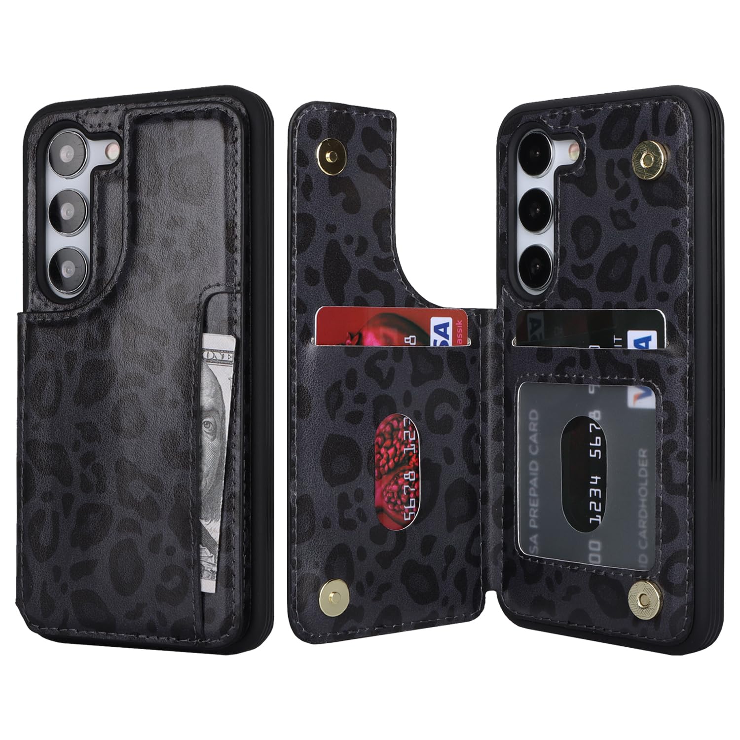 樂天商城 - Sailortech Samsung Galaxy S23 背面ケース 翻盖型 galaxy s23 ケース galaxy s23 カバー 財布背面手机壳 手帳ケース 収納付き 磁気クラスプ 小銭入れ IC カード収納 財布型 実用 横置き機能 防塵 ・量