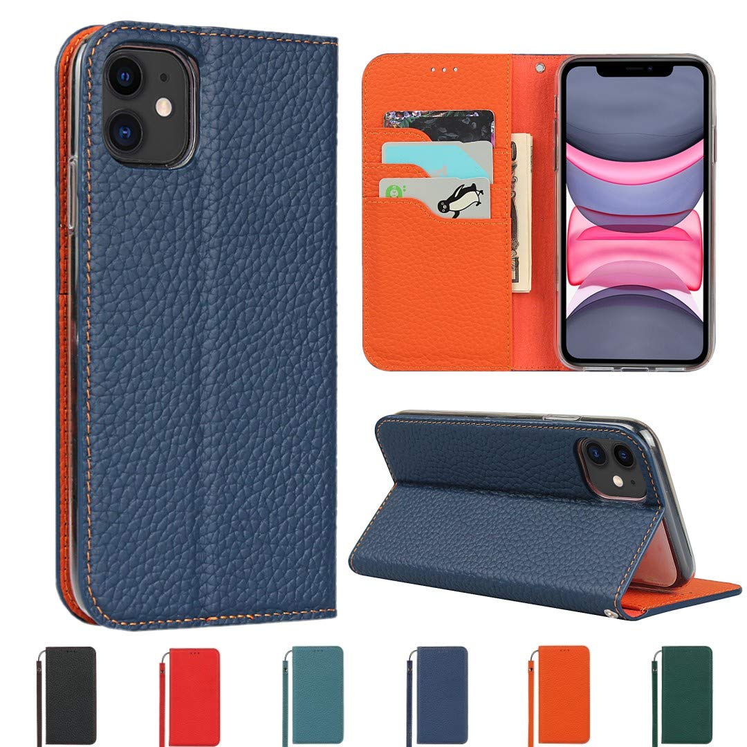 Sailortech iphone 11 ケース手帳型 縄掛け iphone 11 カバー 財布型 ライチ紋様 本革レザー アイフォン11ケース アイフォン11 ケースカバー 財布型 カード収納 収納付き 画面保護 横置きスタンド機能 本革レザー ケース