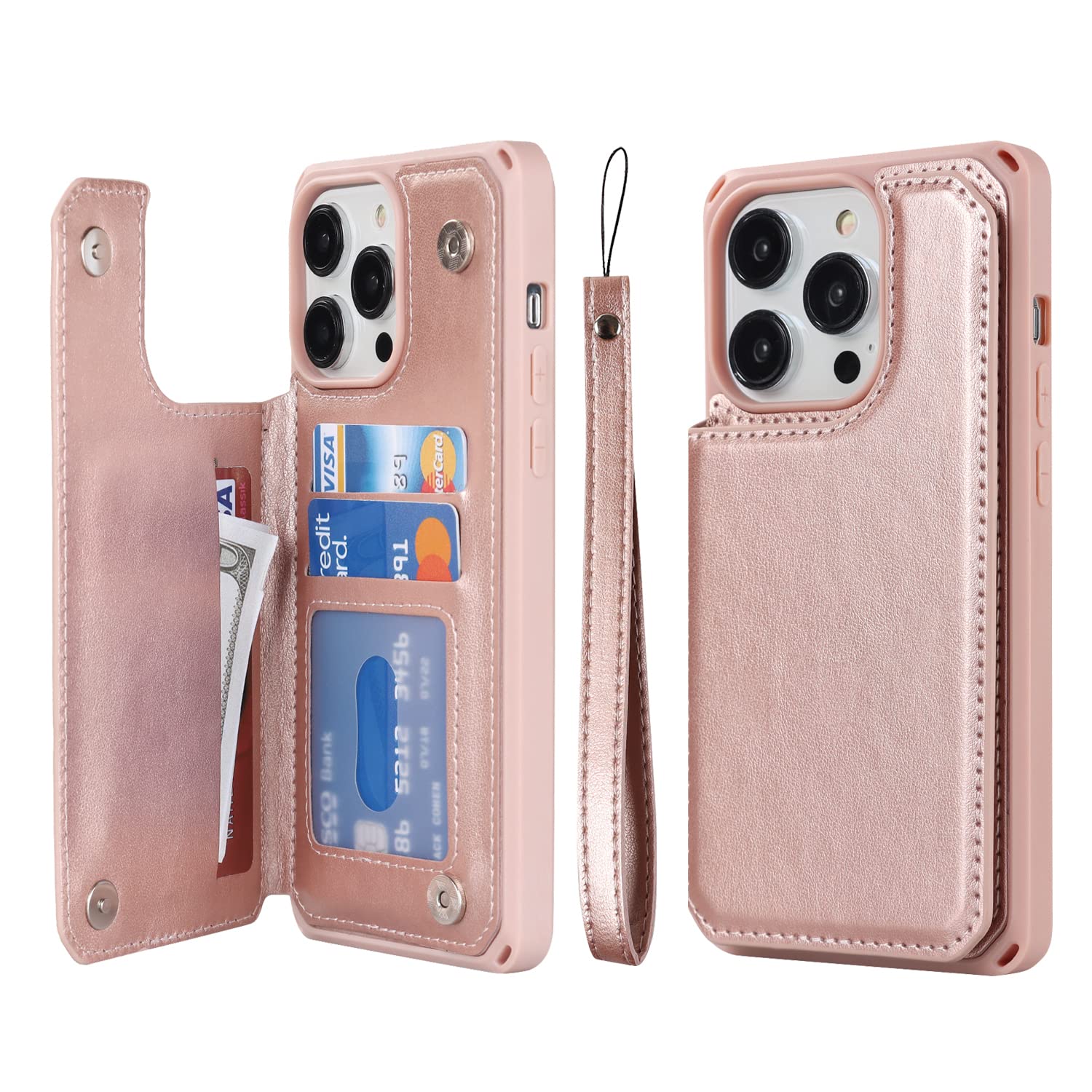 Sailortech iPhone 14 Pro Max 背面ケース 手帳型 アイホン14プロ マックス ケース アイホン14プロ マックス カバー 財布case 縄掛け 多機能携帯電話カード 手帳ケース PUレザー 収納付き 磁石吸着 ICカード収納 財