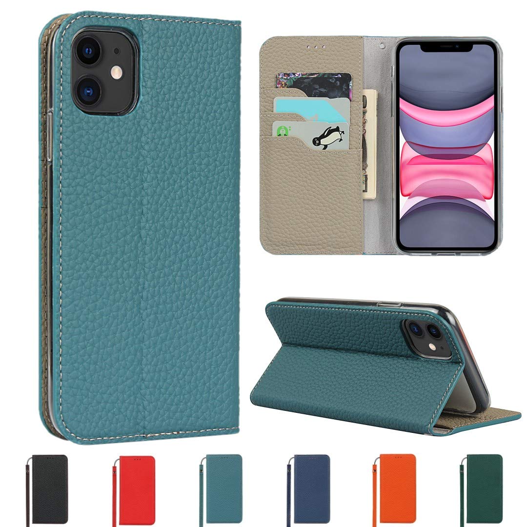 樂天商城 - Sailortech iphone 11 ケース手帳型 縄掛け iphone 11 カバー 財布型 ライチ紋様 本革レザー アイフォン11ケース アイフォン11 ケースカバー 財布型 カード収納 収納付き 画面保護 横置きスタンド機能 本革レザー ケース