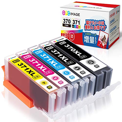 GPC Image ����Υ��б����󥯥����ȥ�å� 371 canon�� ���� 371 BCI-371 �� �� 5�����å�TS5030 TS5030S TS6...