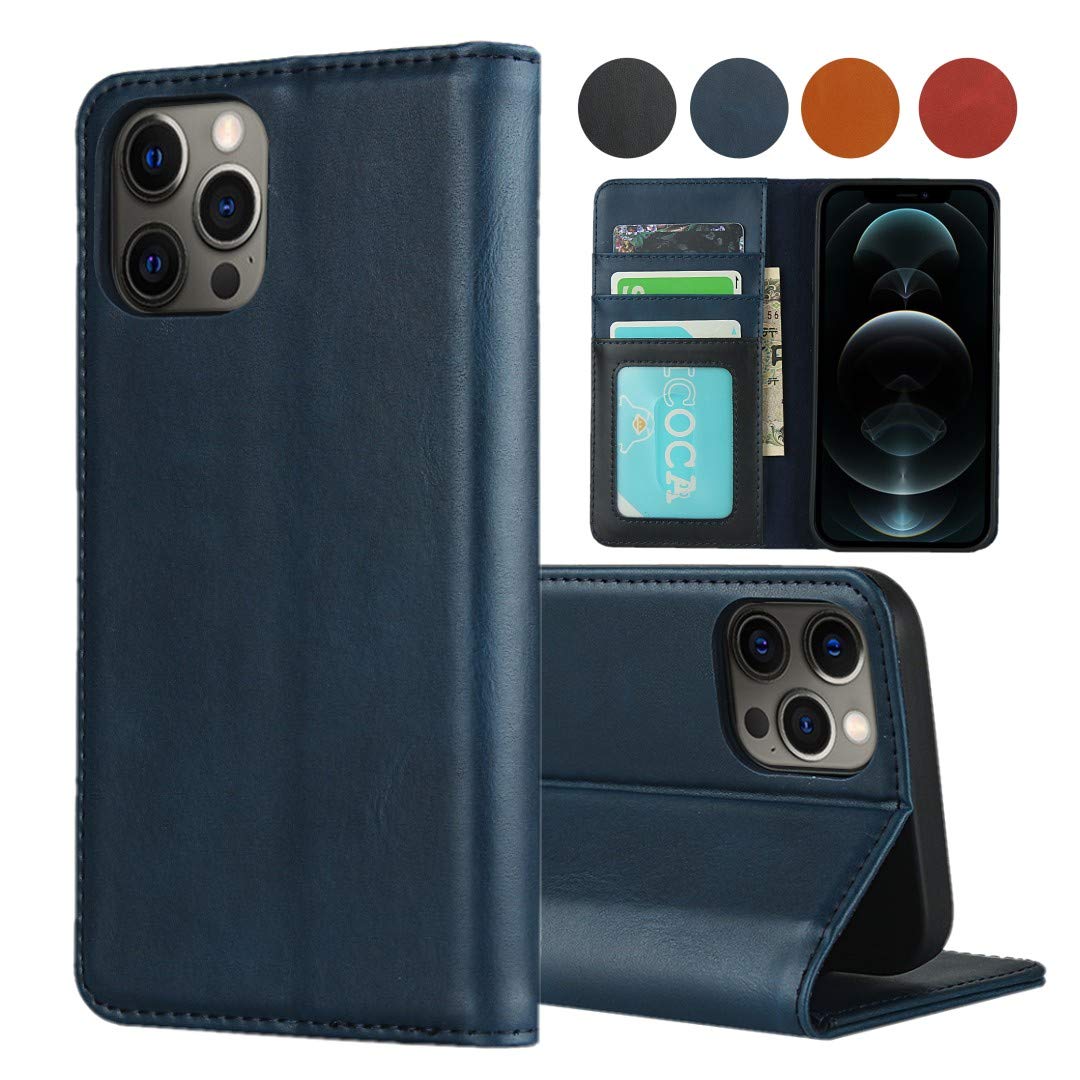 Sailortech_iPhone 12 ケース/iPhone 12 Pro 手帳型ケースカバー 本革レザー アイフォン12 ケース アイフォン12プロケース カバー手帳 オイリーレザー革 紙幣 収納 財布型 カード収納 衝撃吸収 内蔵マグネット 収納付き