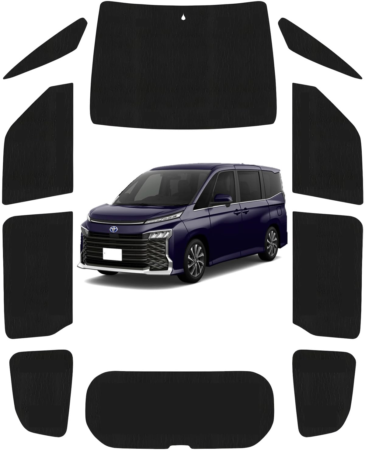 Loveyes トヨタ ノア ヴォクシー サンシェード 全面 90系 フルセット 日除け 車中泊 断熱 遮光 UVカッ..