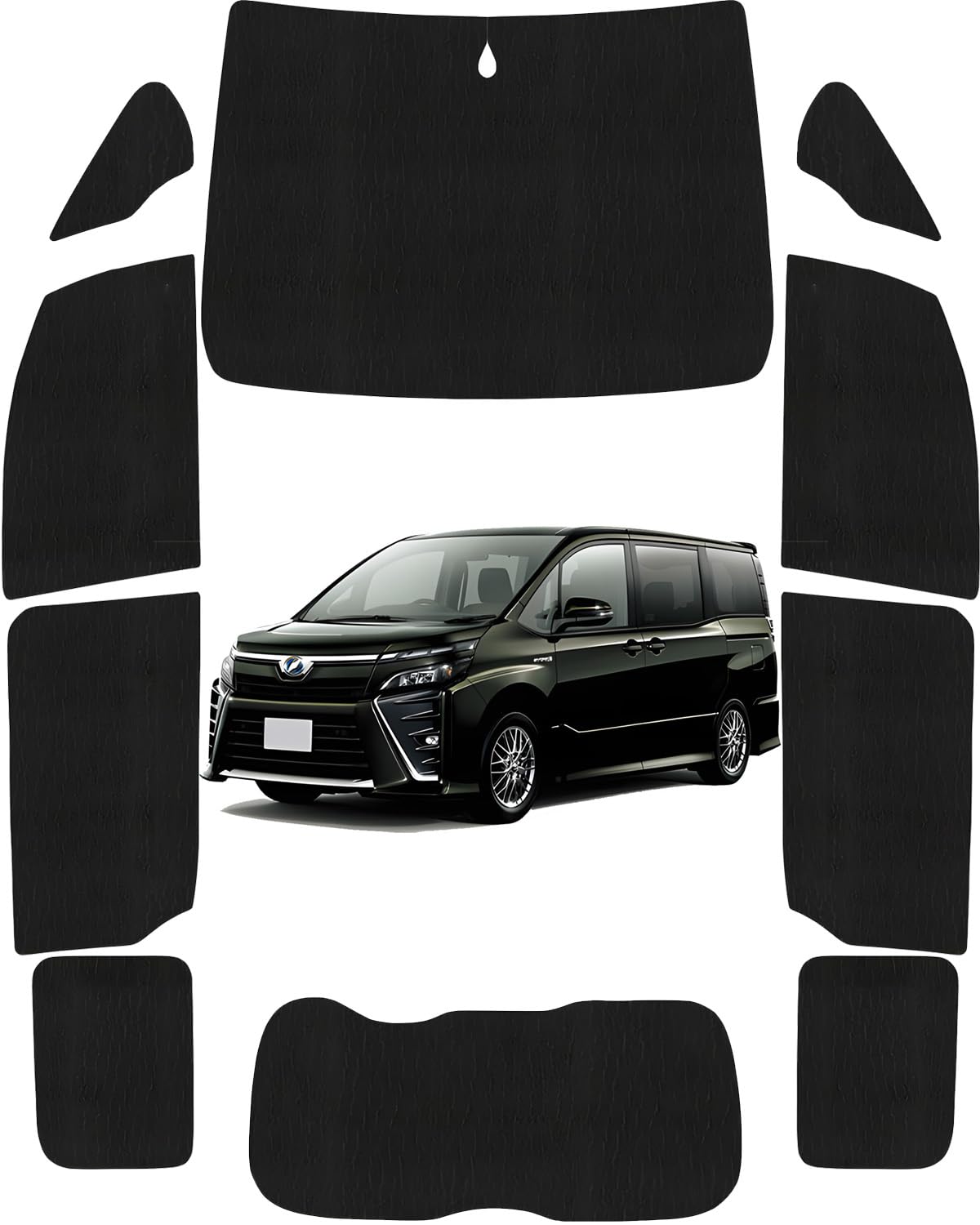 Loveyes トヨタ ノア ヴォクシー サンシェード 全面 80系 noah voxy フルセット 純正 日除け 車中泊 断熱 UVカット 専用アクセサリー (ノア/ヴォクシー 80系)