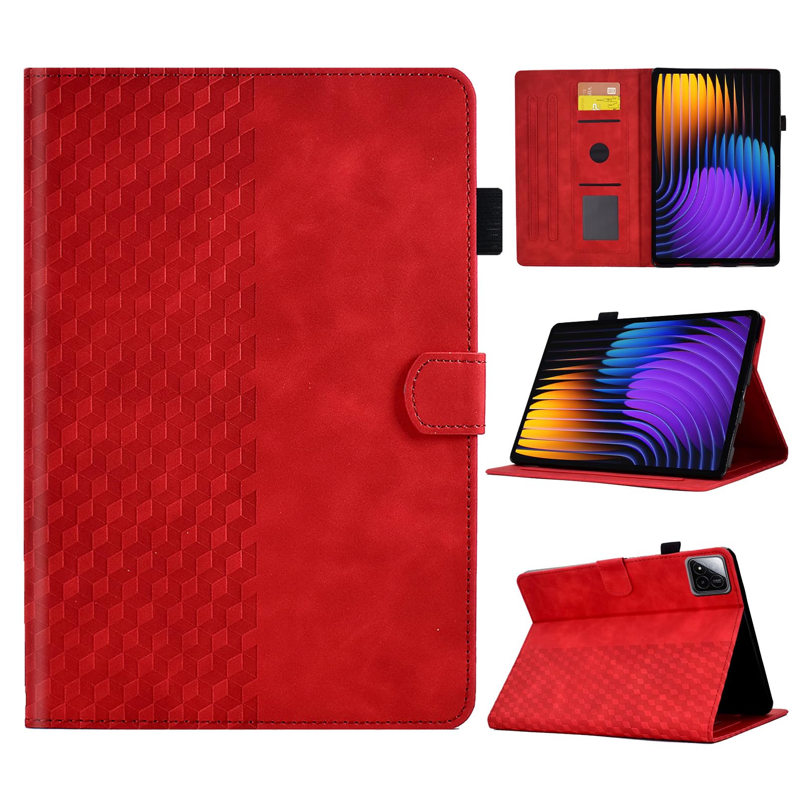 Rakuten - Xiaomi Pad 7/7 Pro ケース ペン＆カー ド収納 Xiaomi Pad 7 / Pad 7 Pro 保護ケース 対応マグネット吸着 ミパッド7 カバー 対応スタンド機能付き Xiaomi Pad 7 カバー 対応 手帳型 シャオミ Pad7