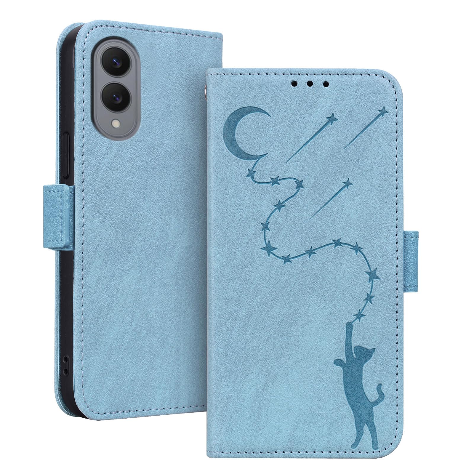 Galaxy S25 Edge ケース 手帳型 ギャラクシーS25 edge ケース 猫 ギャラクシー s25エッジ 手帳型ケース カード収納 耐衝撃 galaxys25edge スマホケース ぎゃらくしー カバー 財布付き スタンド機能 サイドマグネット(3)