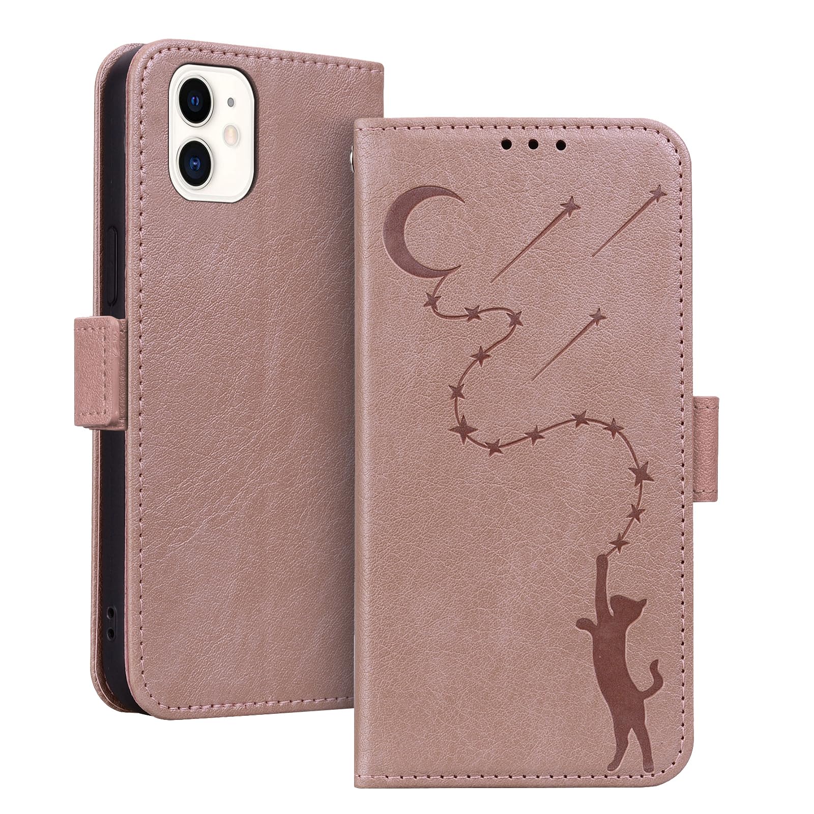 iPhone11 ケース アイフォン11 ケース スタンド機能いphone 11ケース 手帳型 マグネット いpほね11ケース カード収納 耐衝撃 iPhone 11 財布型 全面保護 可愛い 猫柄 柔らかいTPU ONETHEFUL IPHONE 11