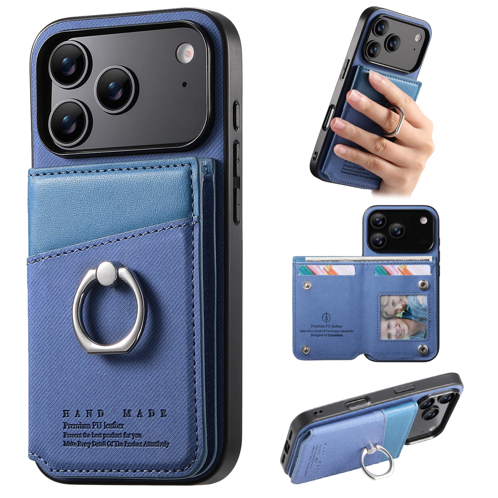 Rakuten - ONETHEFUL 対応iphone 17 pro max ケース 手帳型 背面 カード収納 iphone17プロマックス ケース スタンド機能 リング付き いphone17promax カバー 財布型 For iphone17プロマック スカバー カメラ