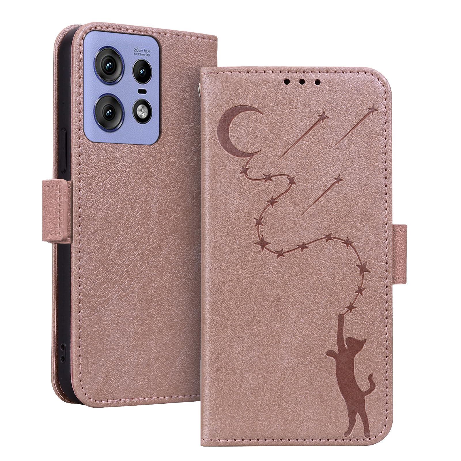 樂天商城 - Motorola Edge 50 Pro ケース motorola edge 50s pro ケース モトローラエッジ50プロ ケース タンド機能 マグネット カード収納 耐衝撃 全面保護 モトローラエッジ50sプロ 用 ケース 可愛い 猫柄 柔らかいTP