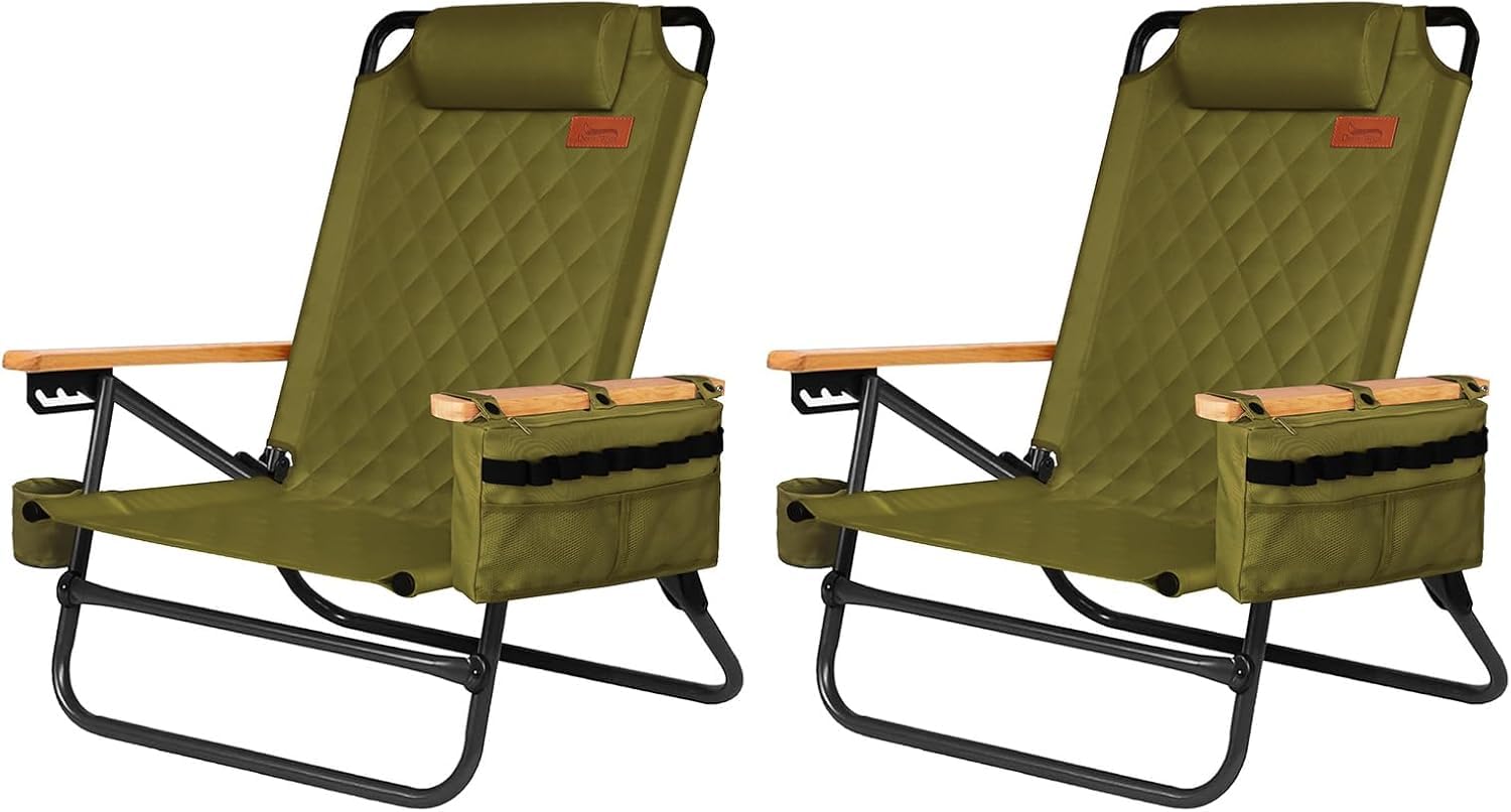 樂天商城 - DesertFox キャンプチェア リクライニングチェア 厚手の中綿 秋冬用 アウトドアチェア 単品/セット 背もたれ角度4段階調節 ローチェア クーラーボックス付き 折りたたみ 軽量【耐荷重150kg】イス 椅子お釣り 登山 携帯便利 ピクニック レジャ