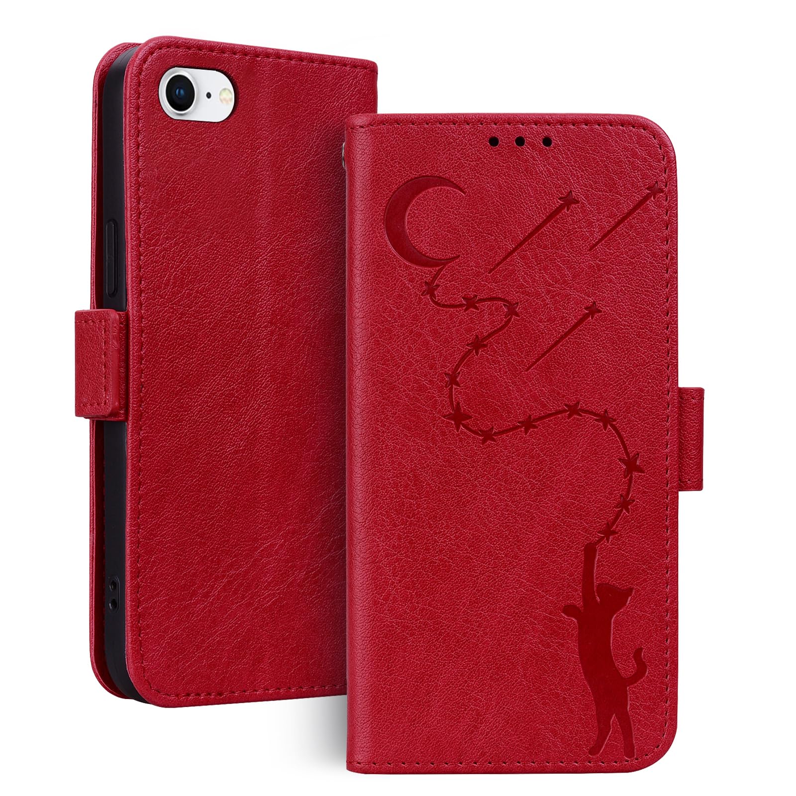 iPhone se2 se3 ケース手帳型 iphone8 ケース iPhone 7 ケース 手帳型 耐衝撃 iphone se第2世代 第3世代 ケース カード収納 iphone7財布型 カバー マグネット iphone se3 可愛い 猫柄 柔らかいT