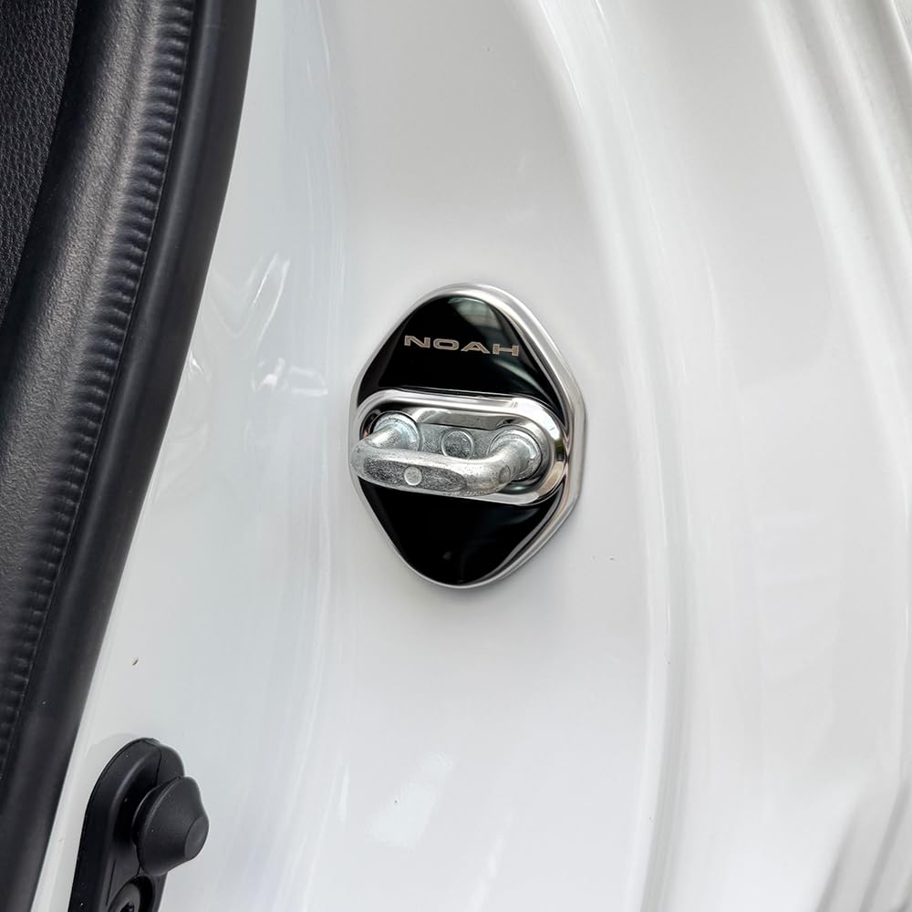 MEKOMEKO トヨタ 新型ノア NOAH 90系 専用 ストライカー カバー ドアロック カバー メッキ アクセサリー 内装 パーツ ステンレス 4PCS 新型ノア NOAH 90系 2022年1月~【シルバー】NA-MSGY