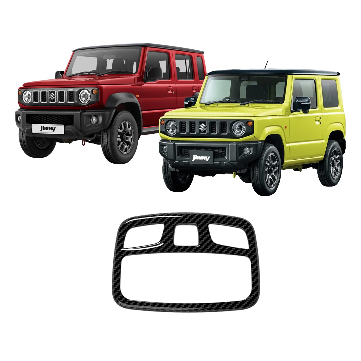 樂天商城 - MEKOMEKO スズキ jimny ジムニーノマド JC74W ジムニーシエラ JB74W リーディングランプ カバー フロント ライト フレーム インテリアパネル 内装パーツ アクセサリー ABS樹脂製 1PCS【カーボン調】JMM-YDK