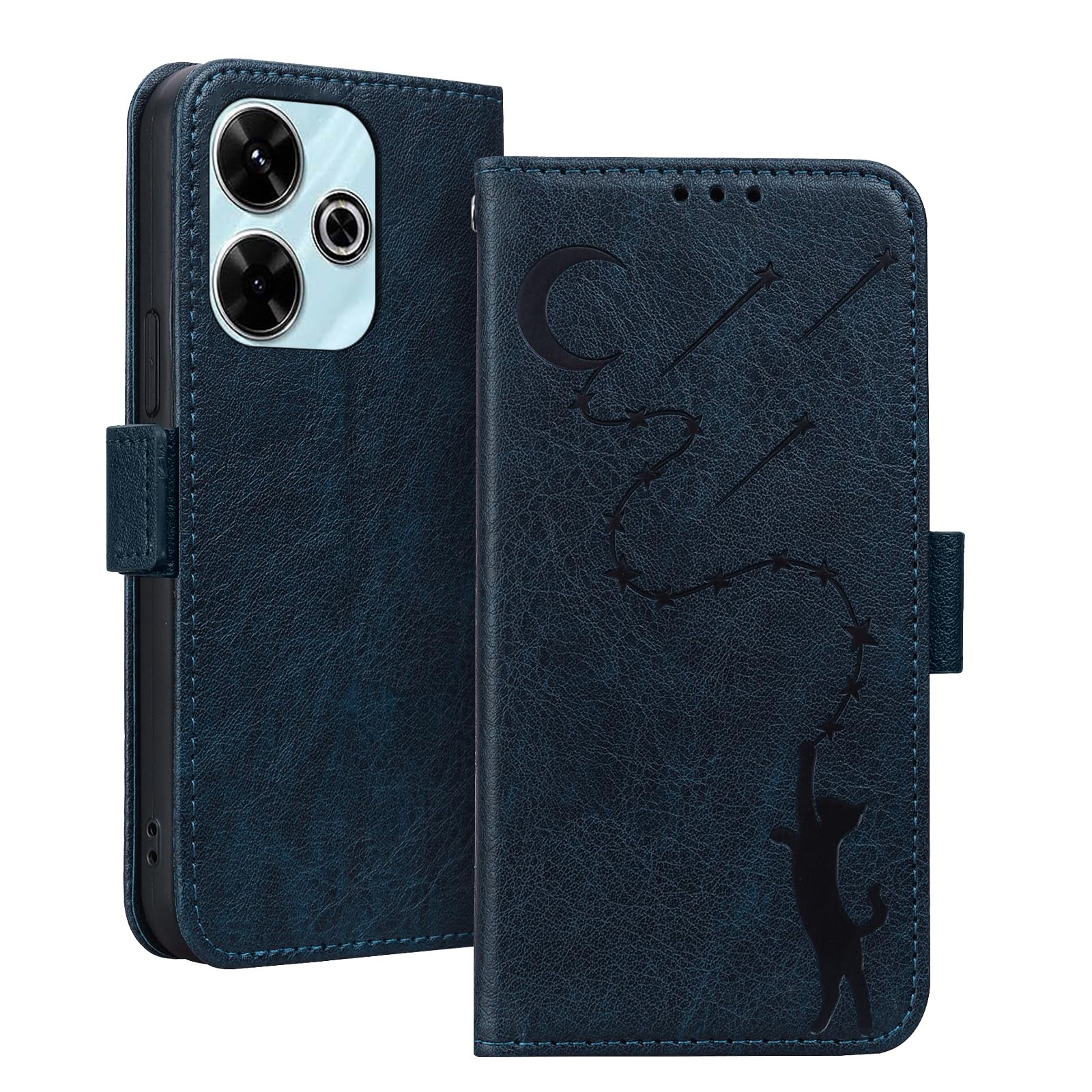 Xiaomi Redmi 13 4G 5G ケース Xiaomi Poco M6 4G ケース ミレット レッドミ13 5G ケース スタンド機能 マグネット カード収納 耐衝撃 スマホケース redmi 13 4g 5g カバー 全面保護 可愛い 猫柄