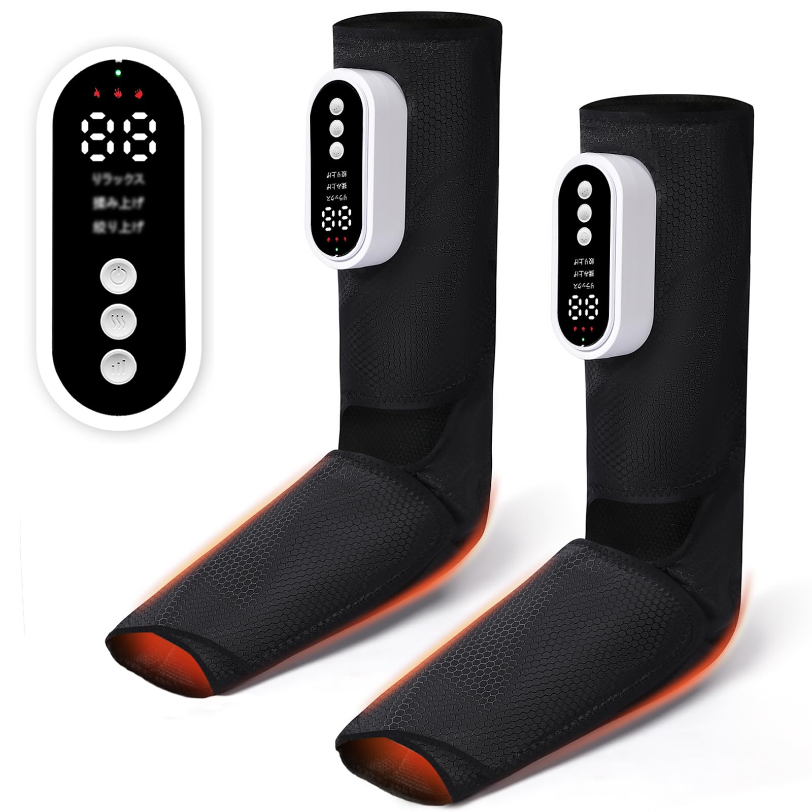 フットケア 2025年新型 足リラクセーション 2個セット 2つの大型連続大容量エアバッグ 足裏ぽかぽか ふくらはぎ すね対応 3段階足温感 3段階強度 3モー...