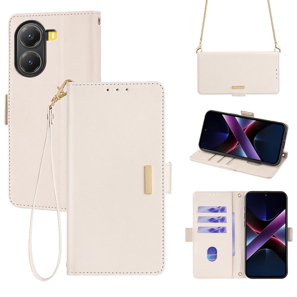 Xiaomi POCO X7 Pro/Redmi Turbo4 ケース 手帳型 シャオミ Poco X7 Pro ケース手帳型 poco x7 pro 手帳型ケース ショルダー ストラップ付き カード収納 スタンド機能 耐衝撃 マグネット PUレザー xi