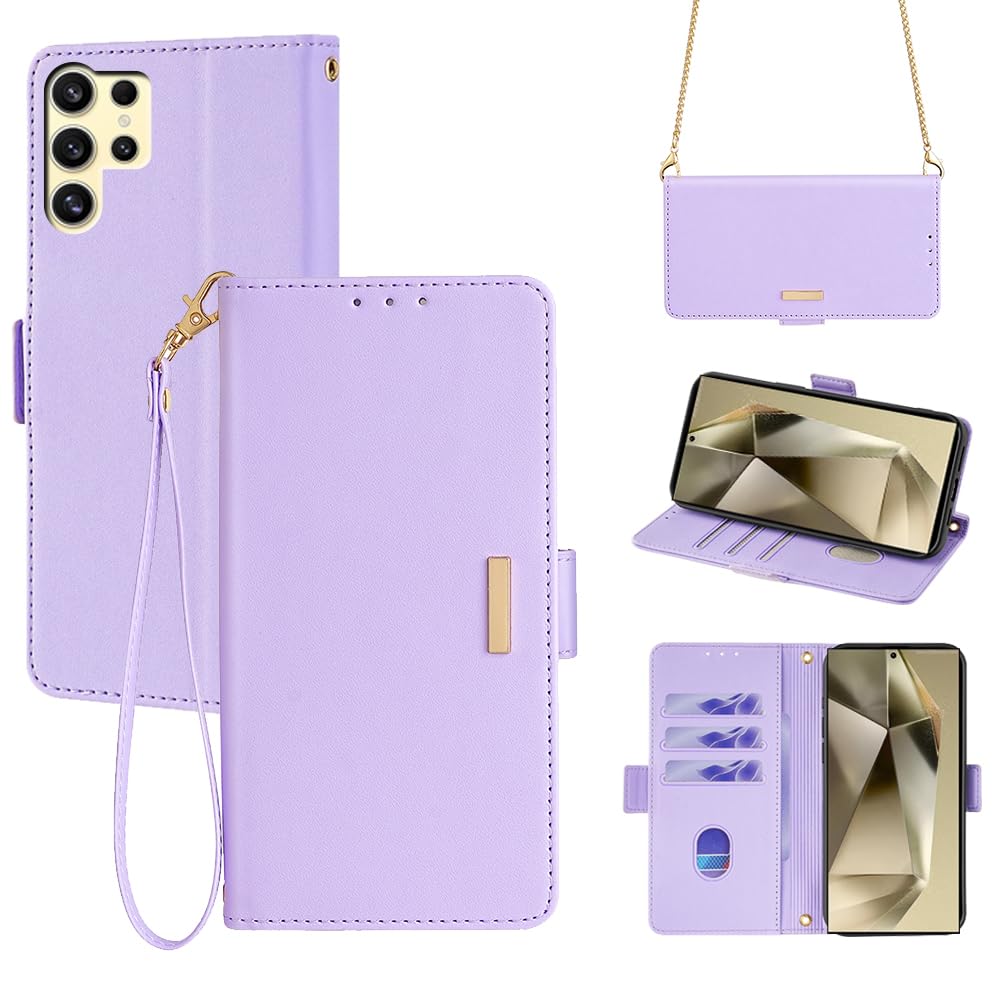 樂天商城 - Galaxy S24 Ultra ケース ギャラクシーs24 ウルトラ スマホケース ショルダー ストラップ付き Galaxy S24ultra ケース スタンド機能 カード収納 耐衝撃 おしゃれ 女性 のあるメタルバックル ONETHEFUL Samsu