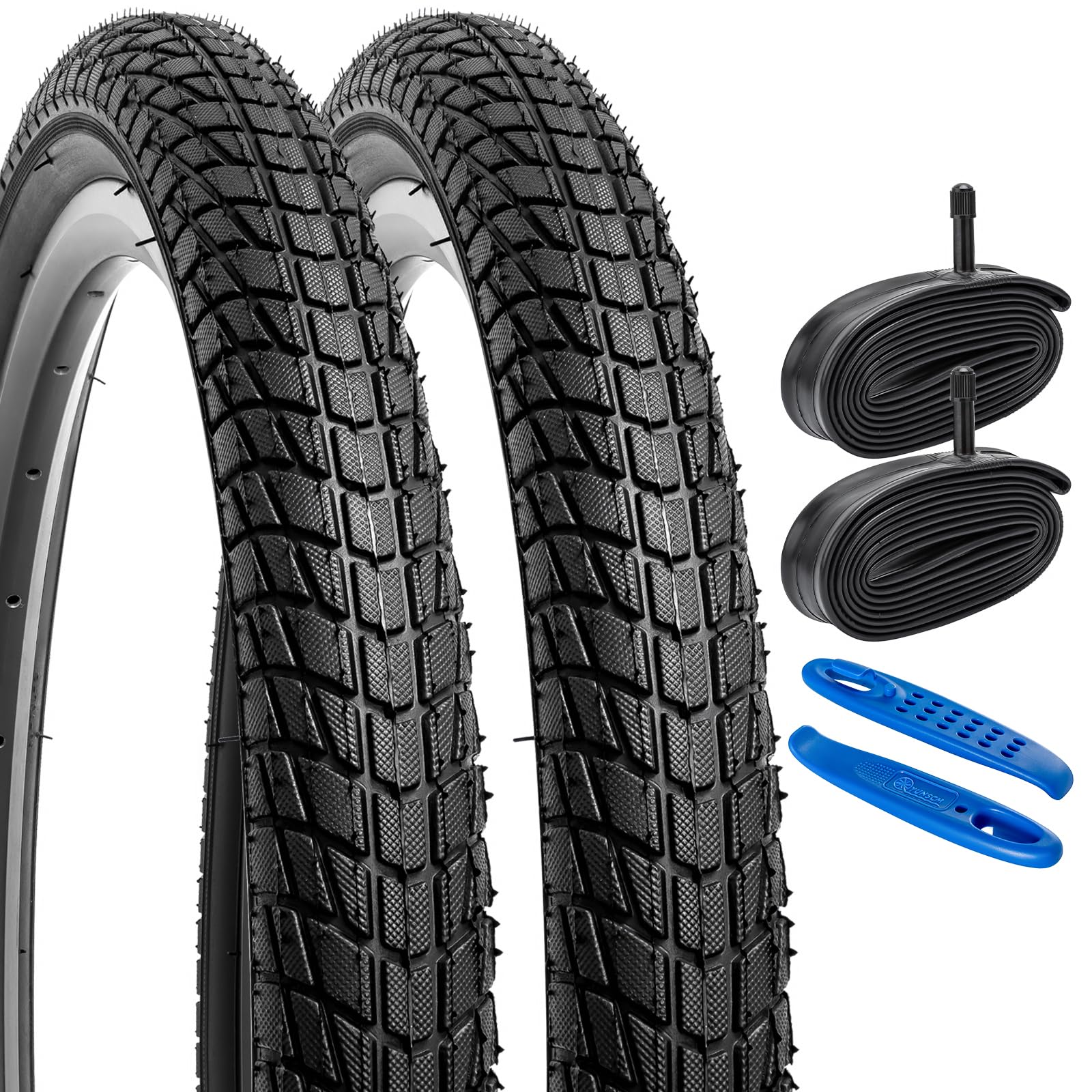 YunSCM 2�ܥ��å�,20 1.75 ������,20x1.75 47-406 ��ž�֥����� +20x1.50/1.75 ���塼�� �Ƽ��Х��32mm+�������...