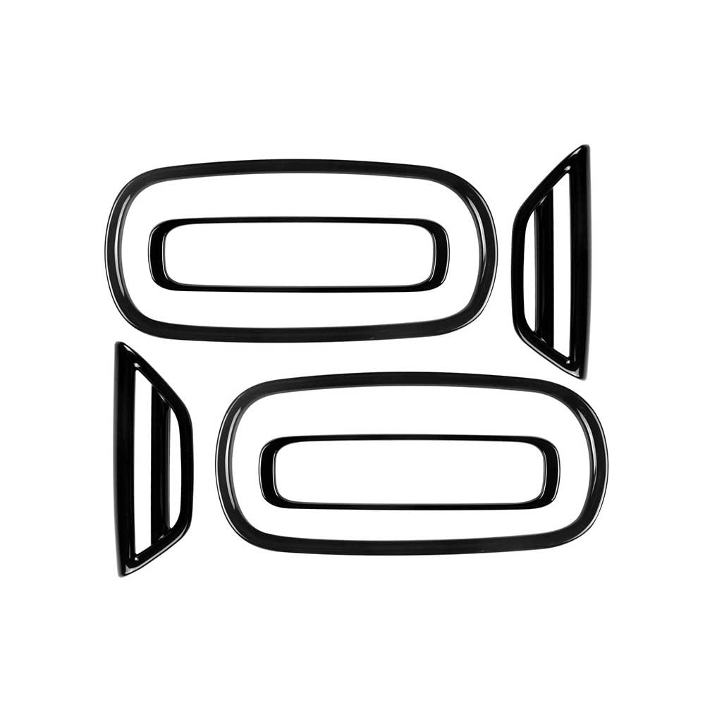 MEKOMEKO トヨタ 新型 アクア 専用 フロントエアコンカバー エアコン吹き出し口カバー エアコンダクト デフォッガーベゼルカバー 内装パーツ カスタム ドレスアップ ABS樹脂製 6PCS 新型 AQUA 2021年7月〜【ピアノブラック】AQ-Z