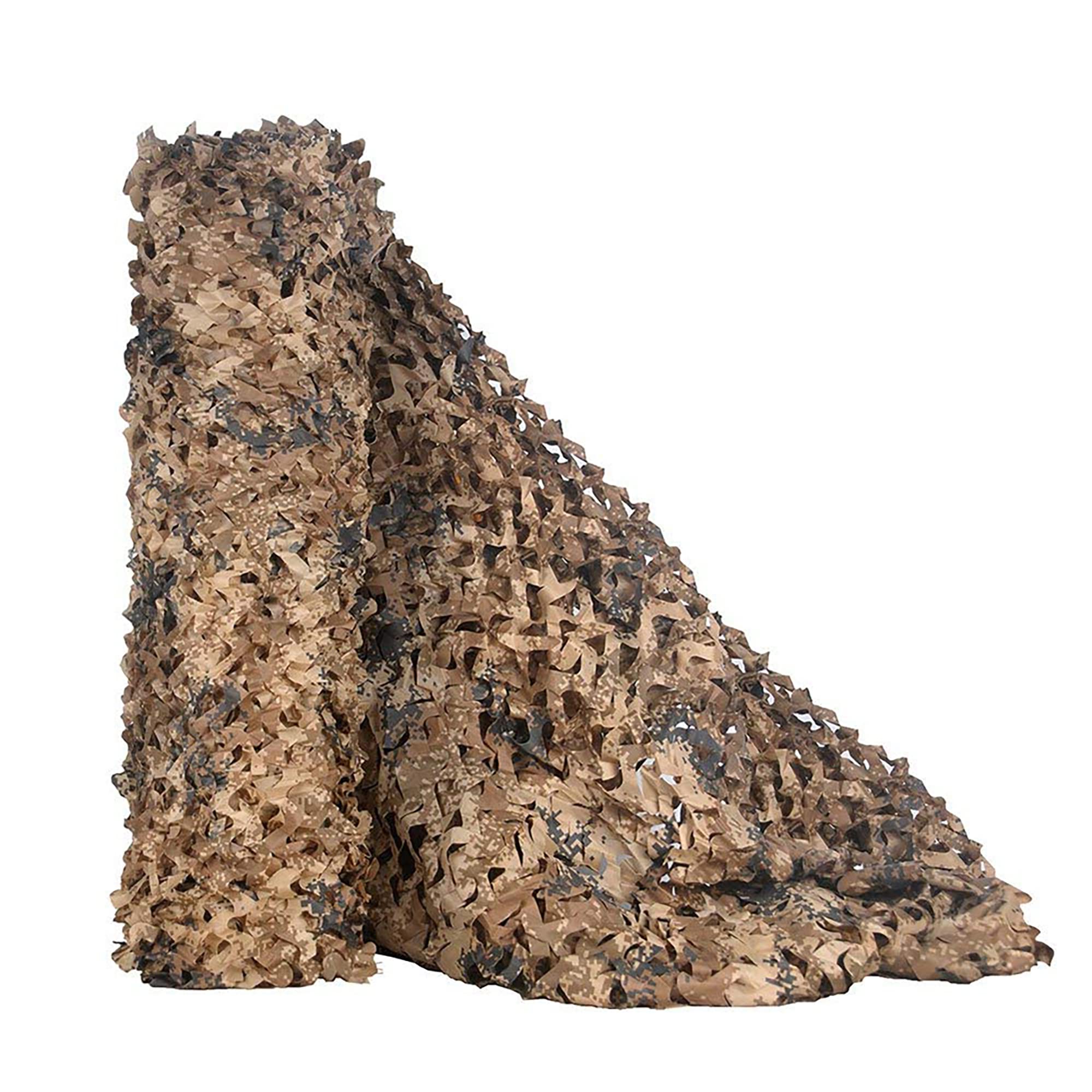 樂天商城 - TENCEN カモフラージュネット 迷彩柄 迷彩ネット 偽装網 ギリーネット サンシェード 日除け 風通し 目隠し キャンプ 野外活動 サバゲー 野鳥撮影 狩猟 装飾 デジタル砂漠 5×6M